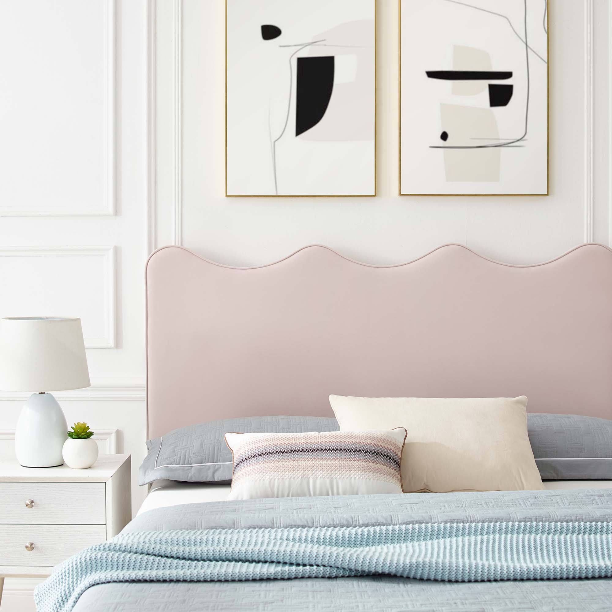 Modway Current Performance Velvet Full Platform Bed