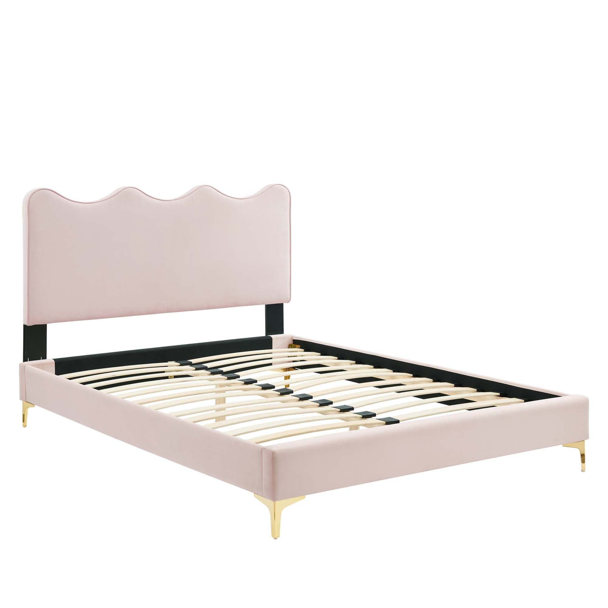 Modway Current Performance Velvet Full Platform Bed