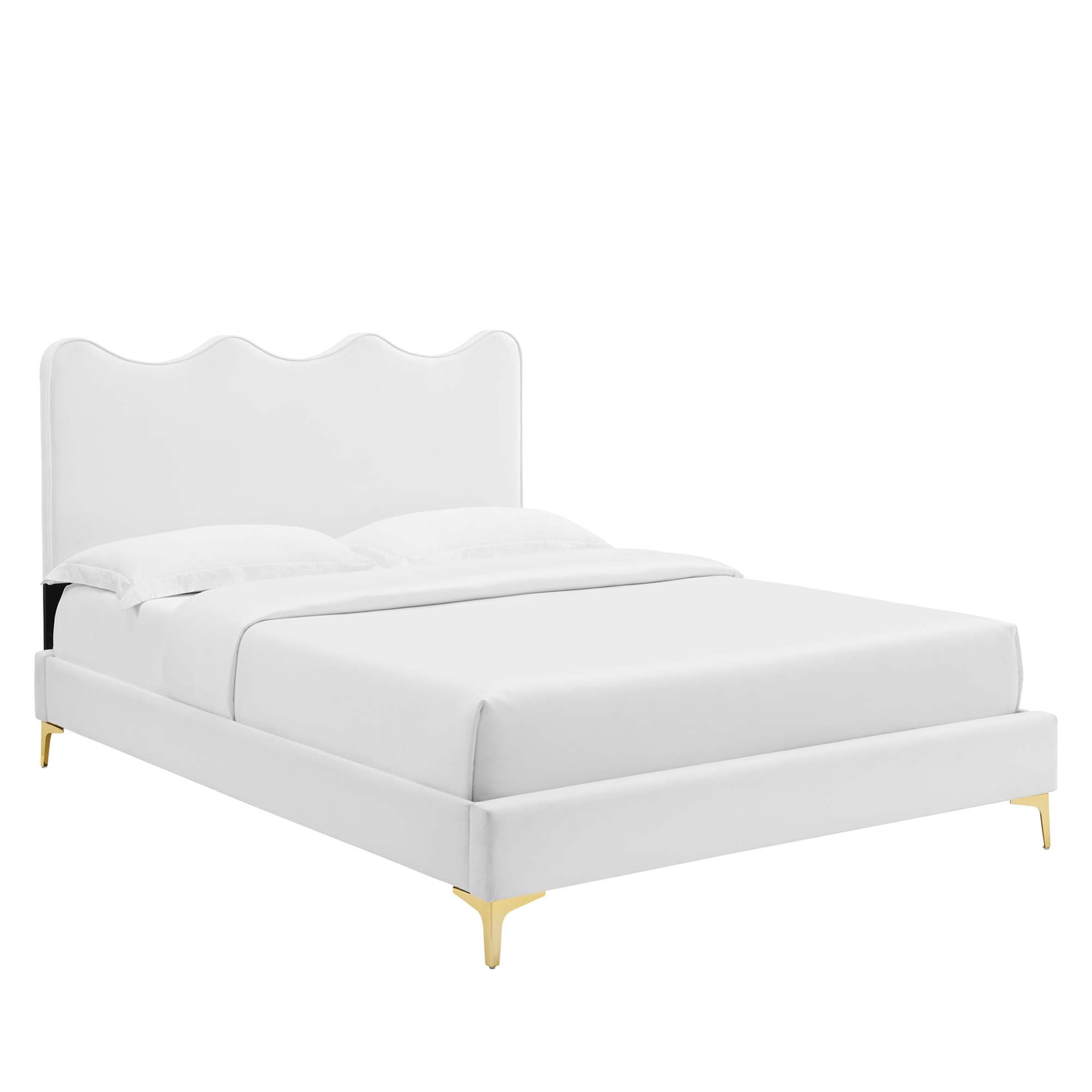 Modway Current Performance Velvet Full Platform Bed