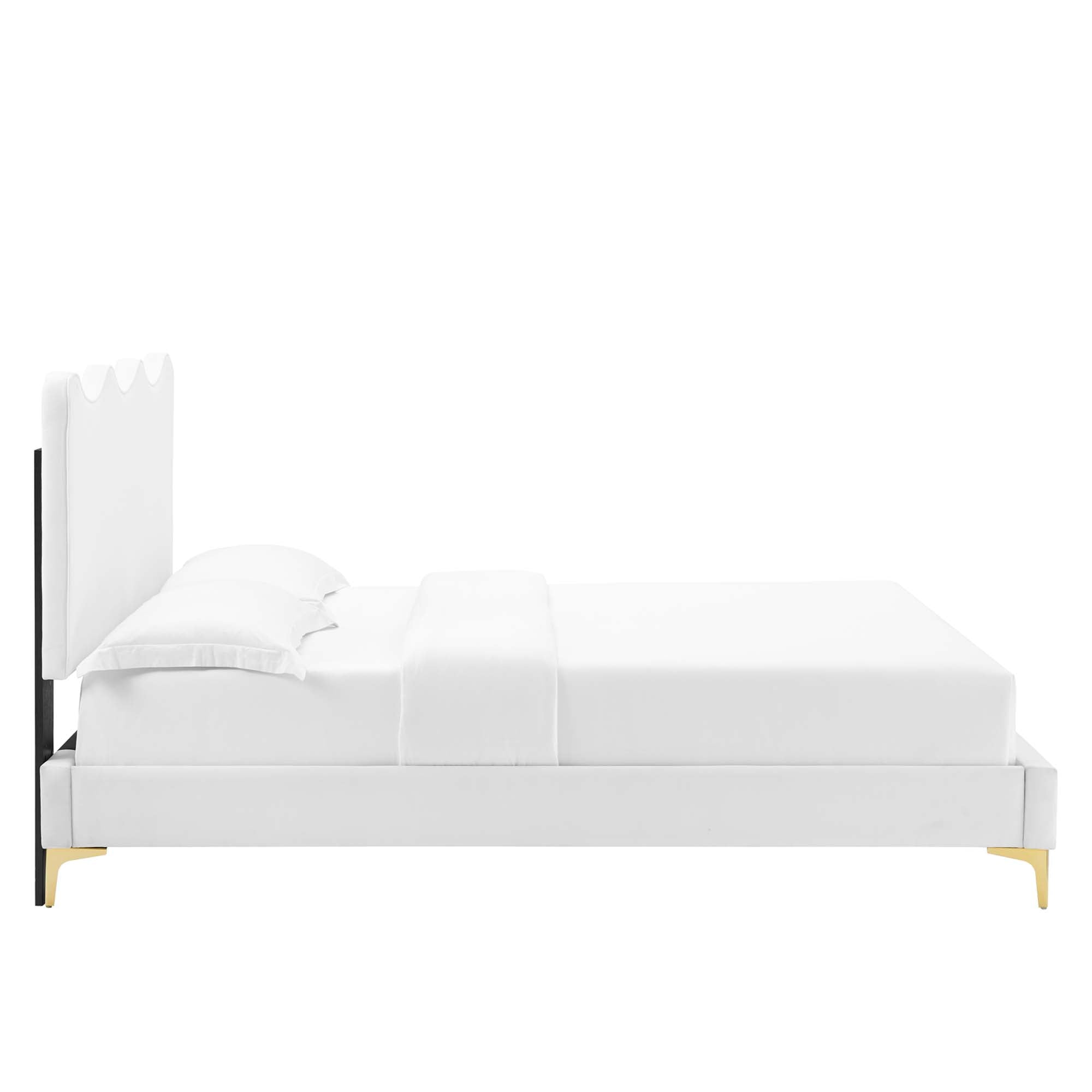 Modway Current Performance Velvet Full Platform Bed