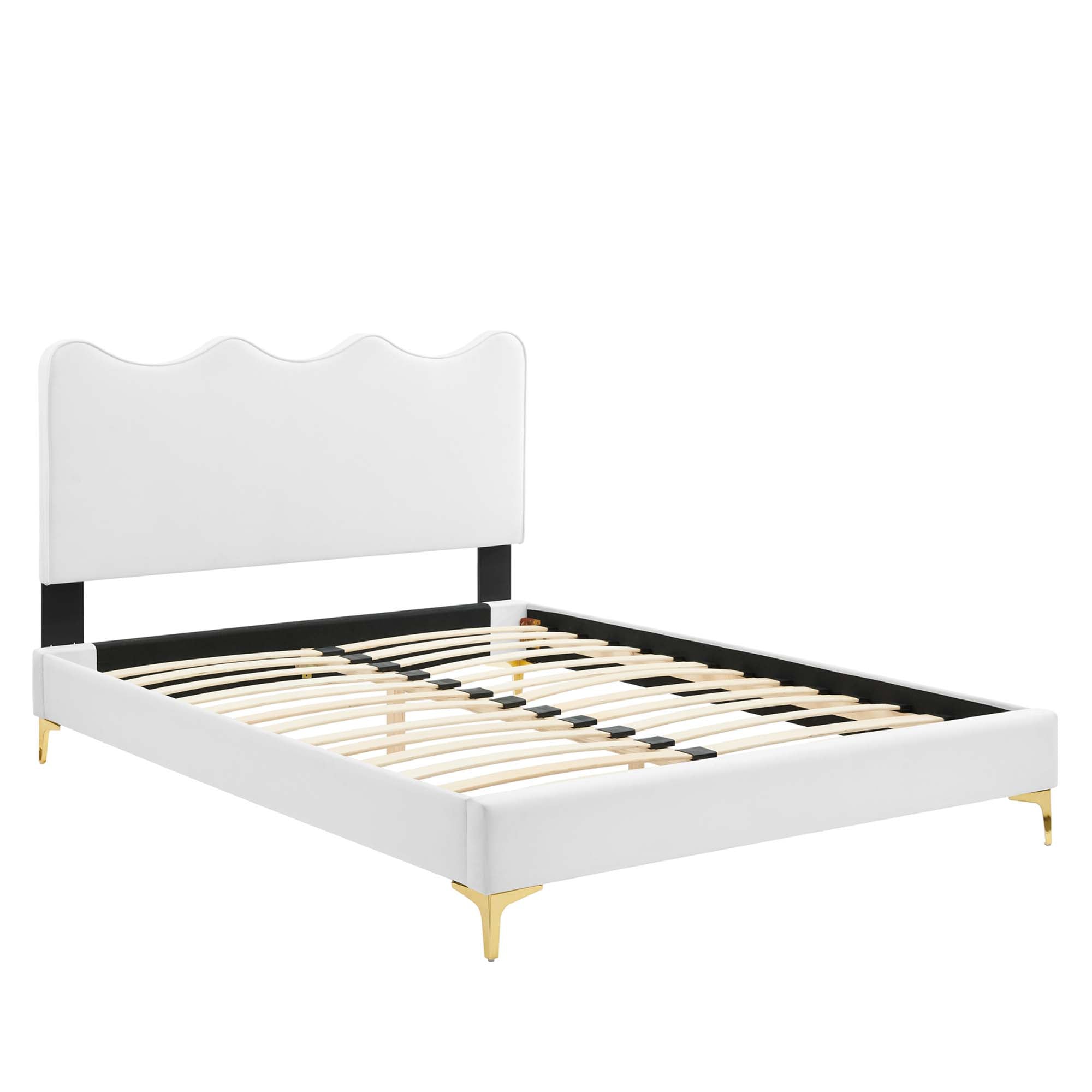 Modway Current Performance Velvet Full Platform Bed