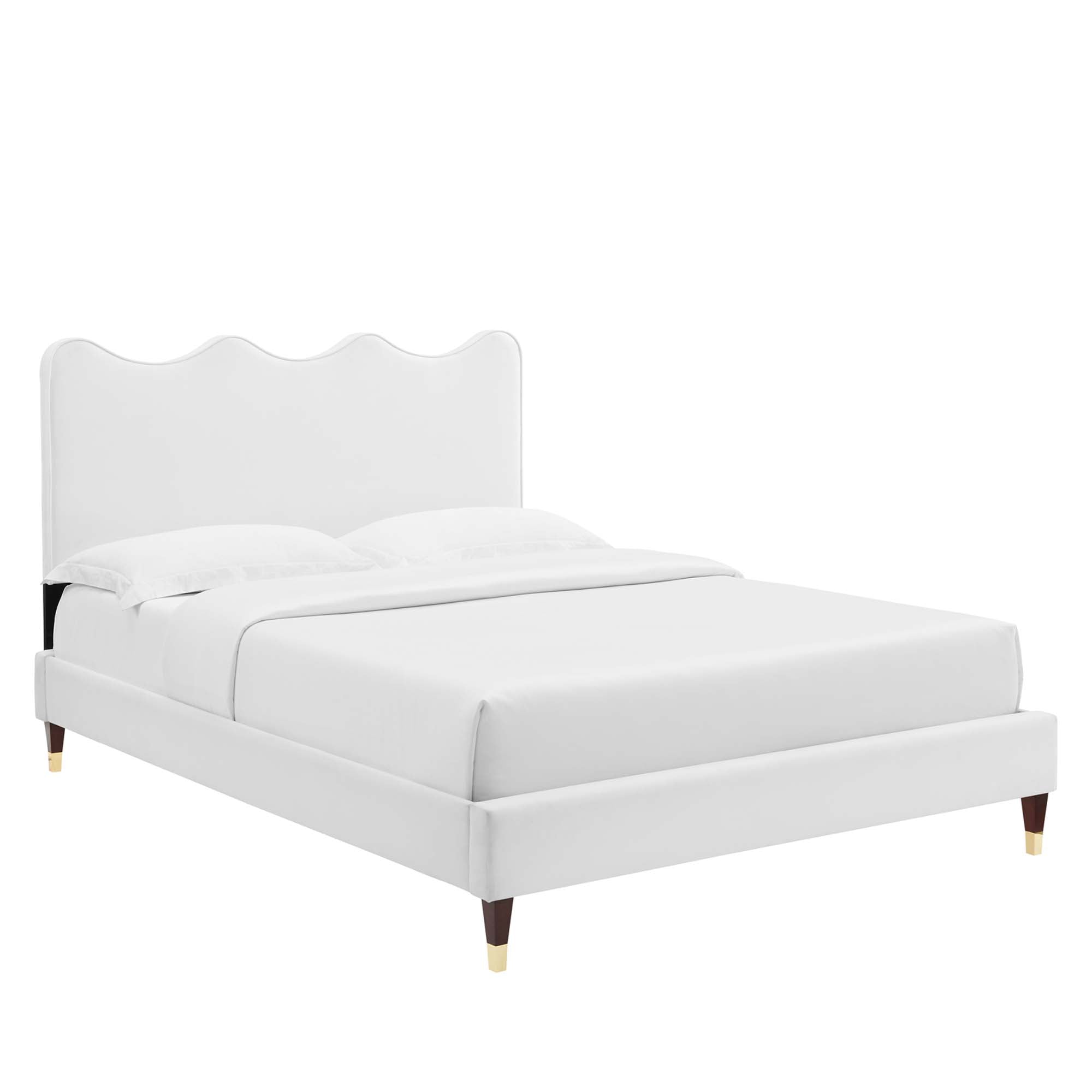 Modway Current Performance Velvet Full Platform Bed