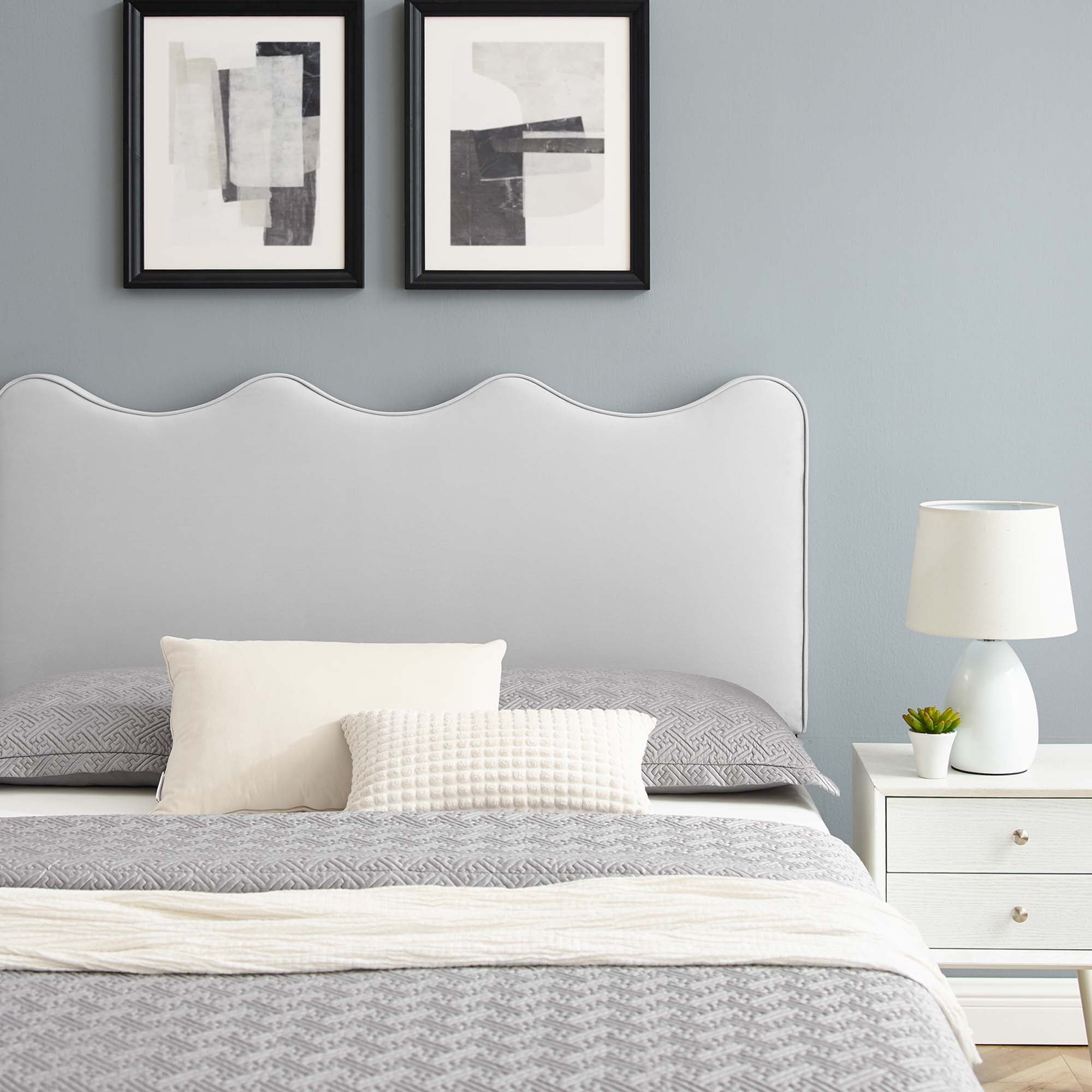 Modway Current Performance Velvet Full Platform Bed
