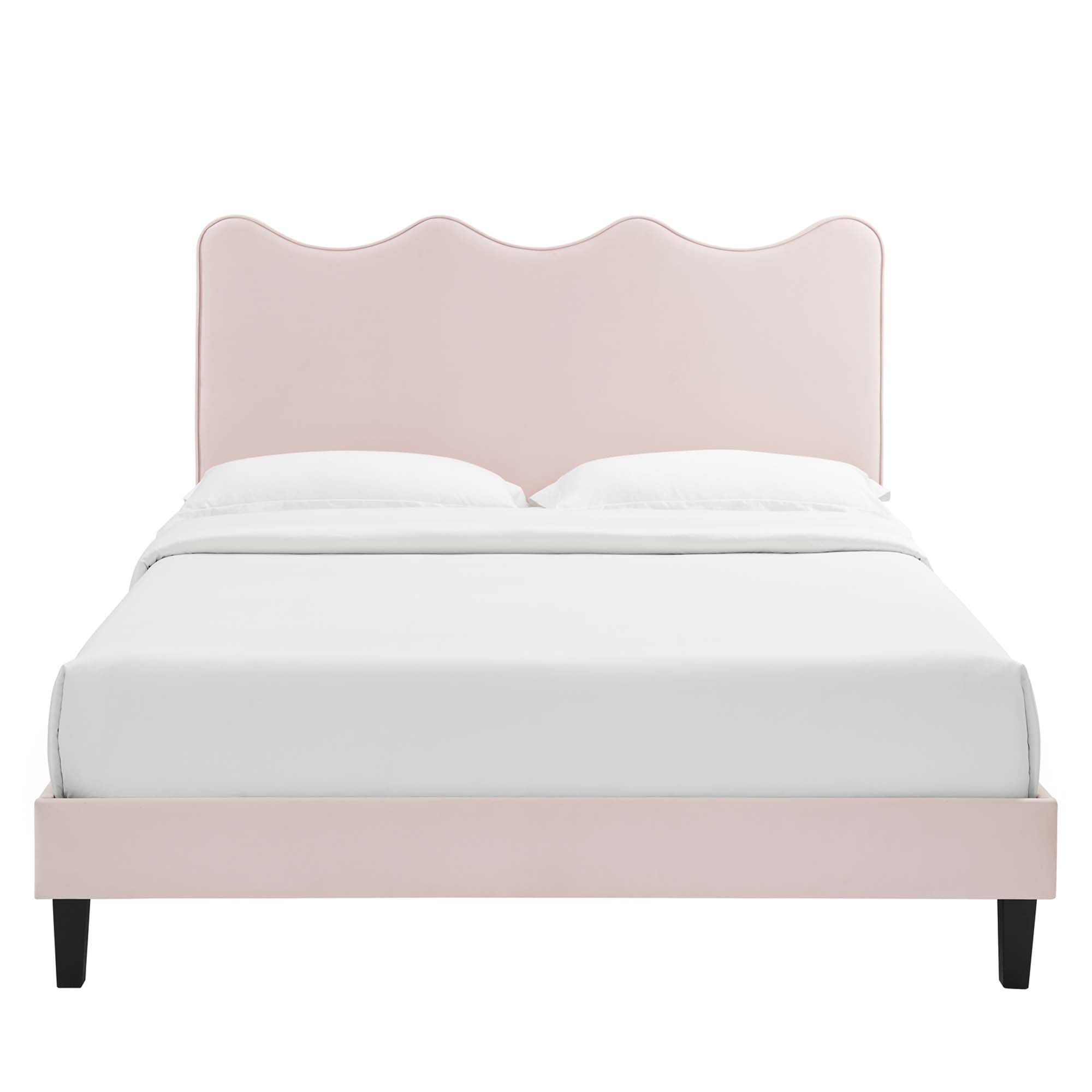 Modway Current Performance Velvet Full Platform Bed