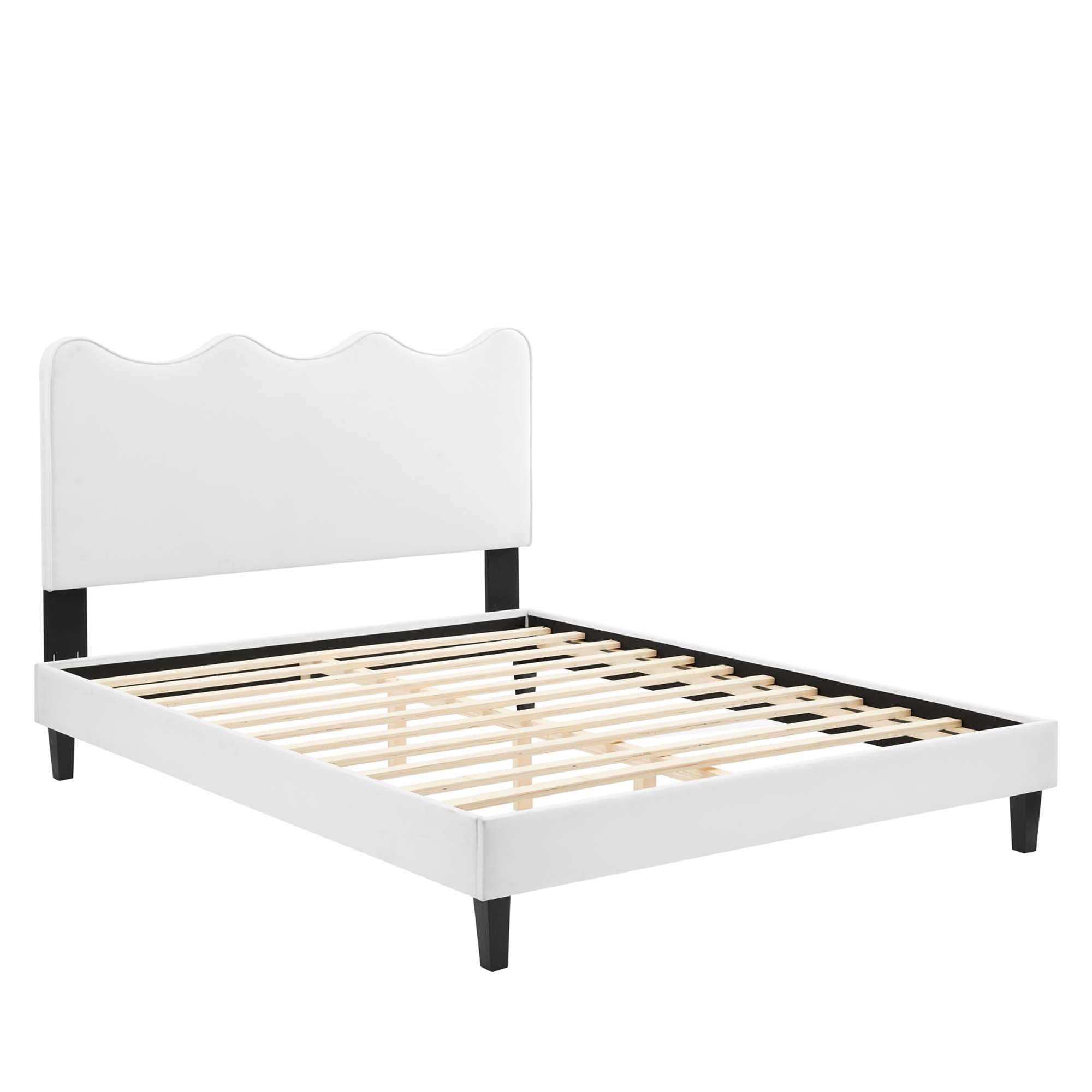 Modway Current Performance Velvet Full Platform Bed