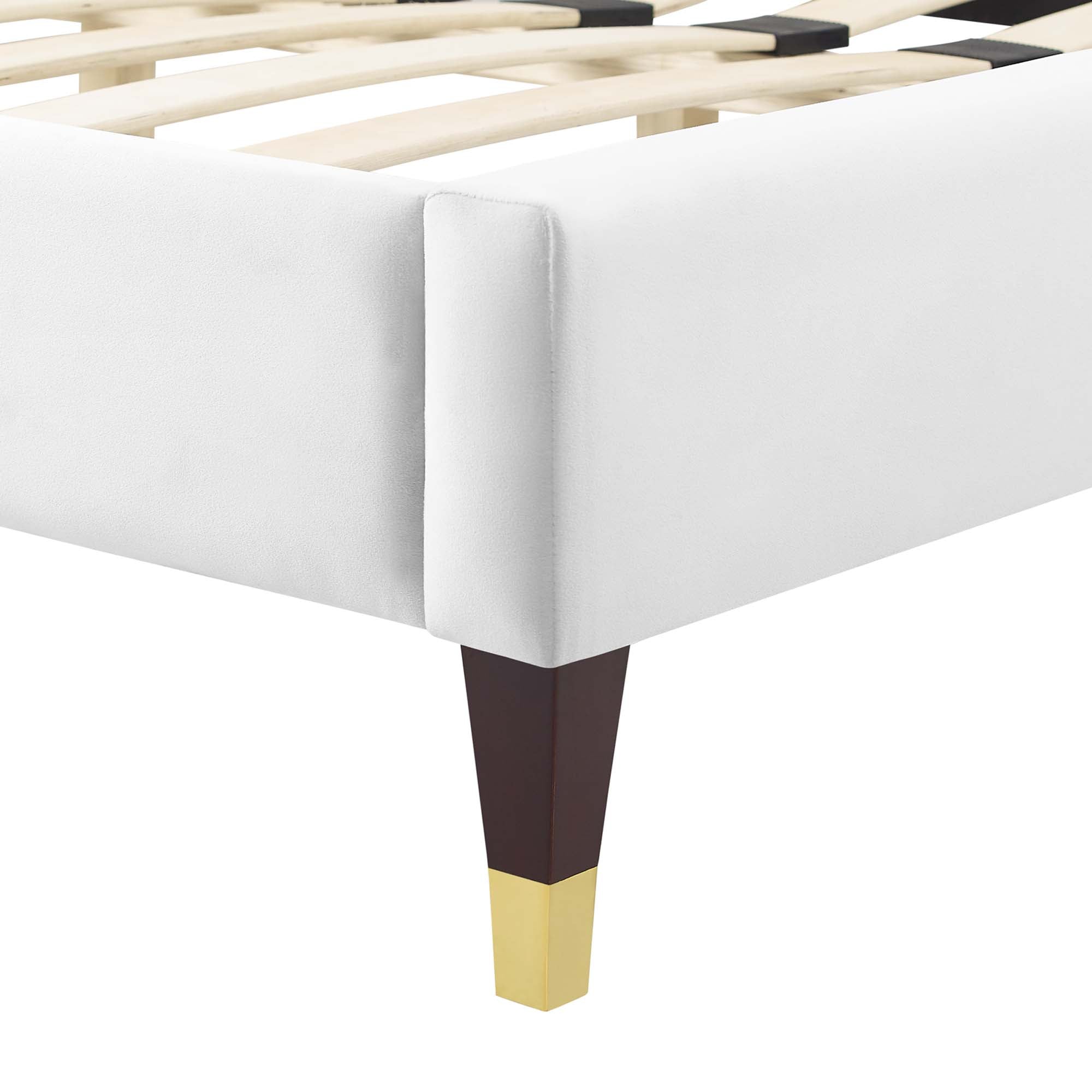 Modway Current Performance Velvet Queen Platform Bed