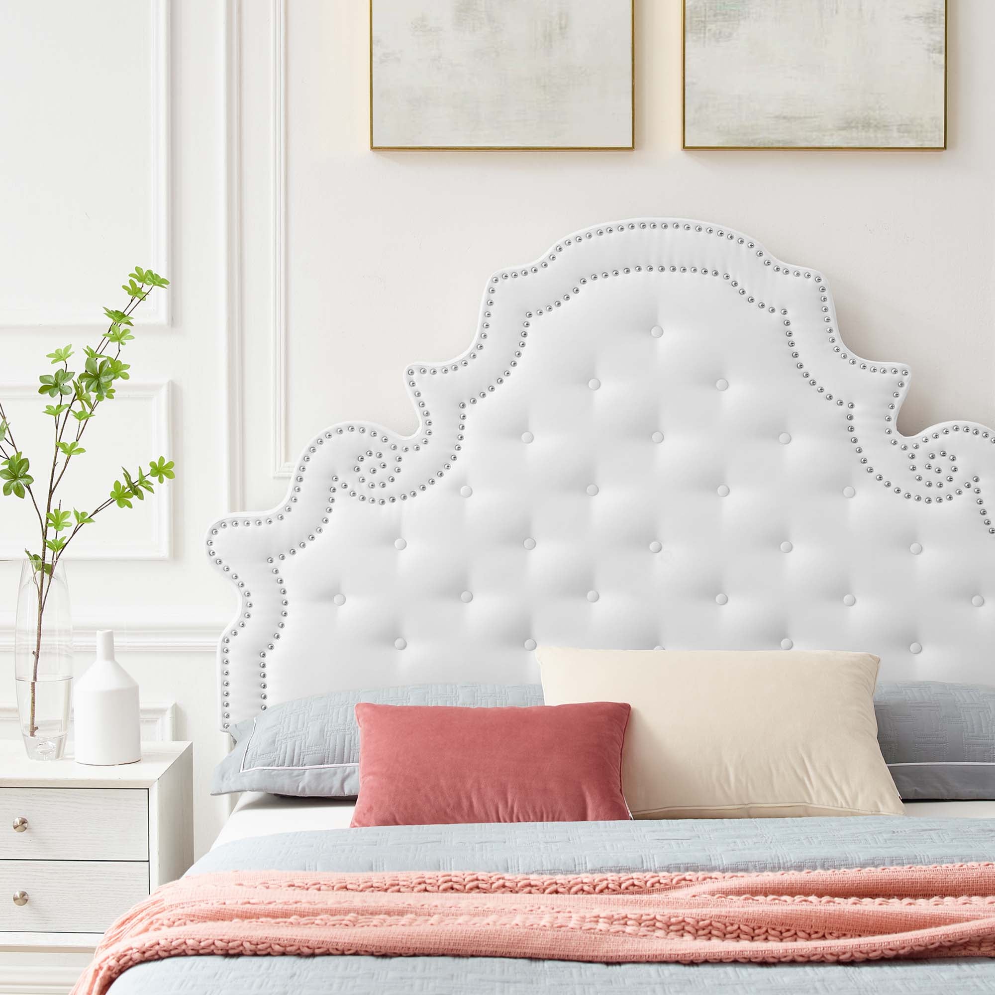 Modway Gwyneth Tufted Performance Velvet Queen Platform Bed