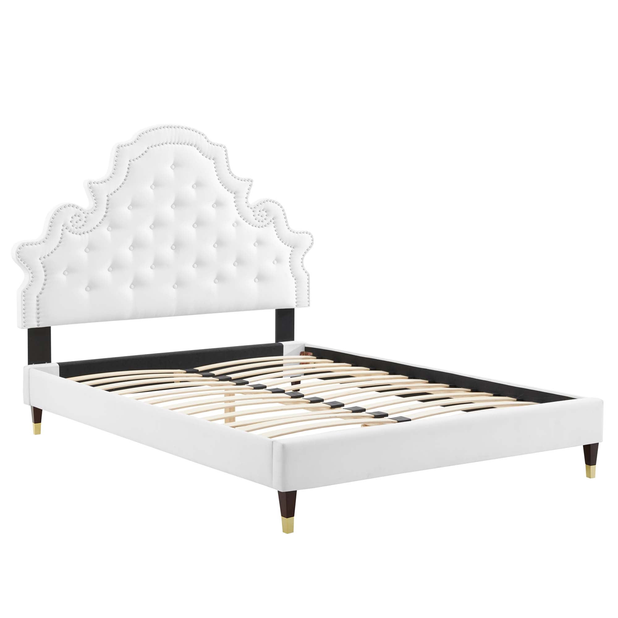 Modway Gwyneth Tufted Performance Velvet Queen Platform Bed