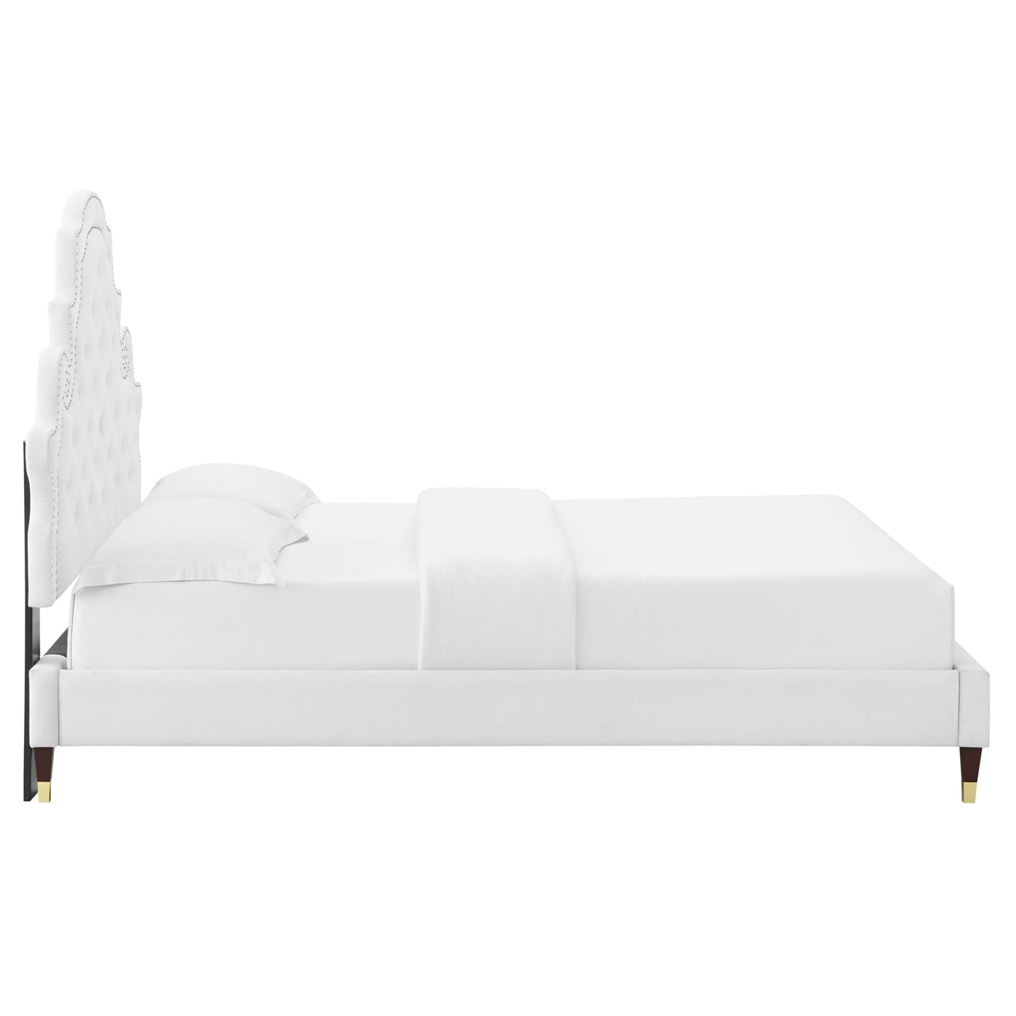 Modway Gwyneth Tufted Performance Velvet Queen Platform Bed