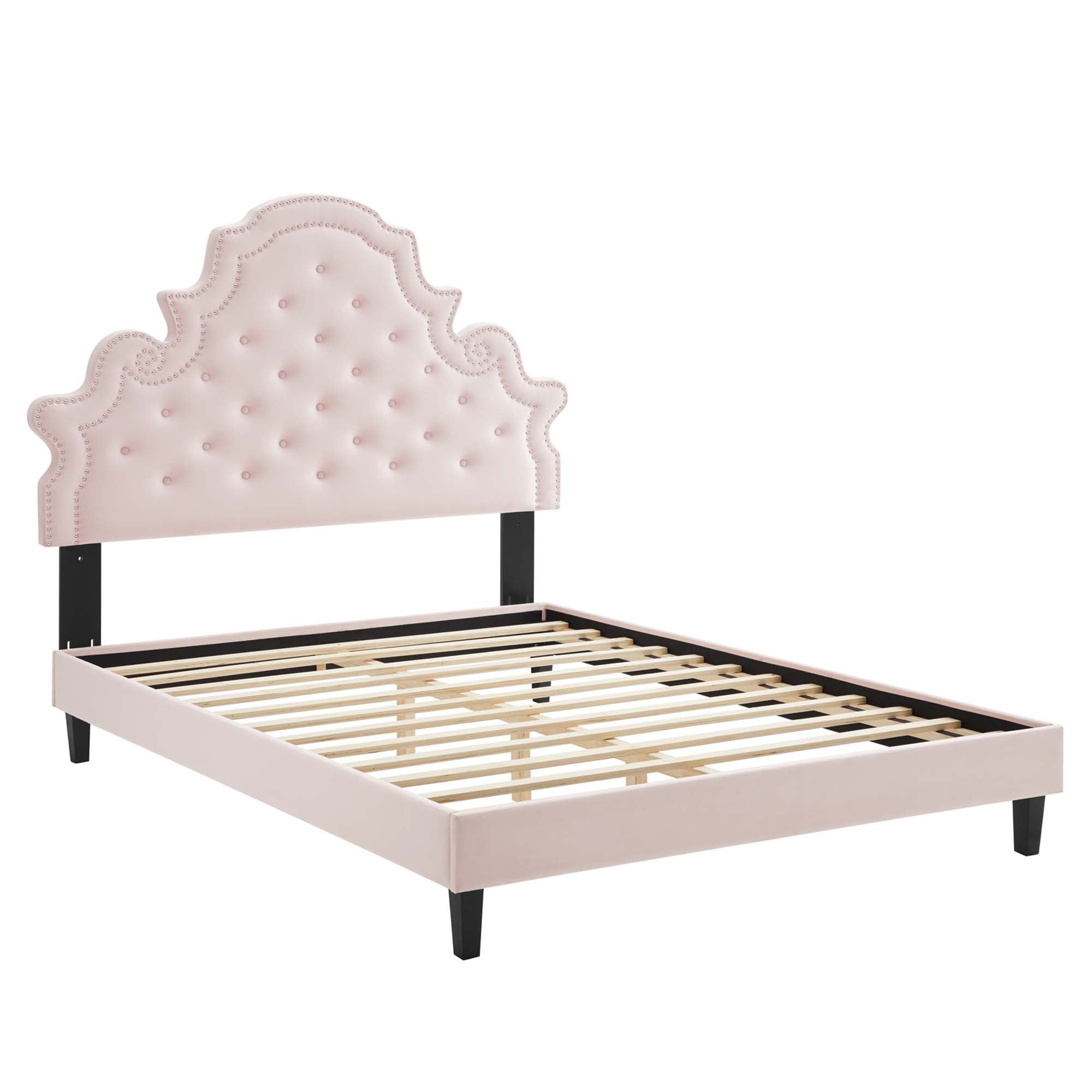 Modway Gwyneth Tufted Performance Velvet Queen Platform Bed