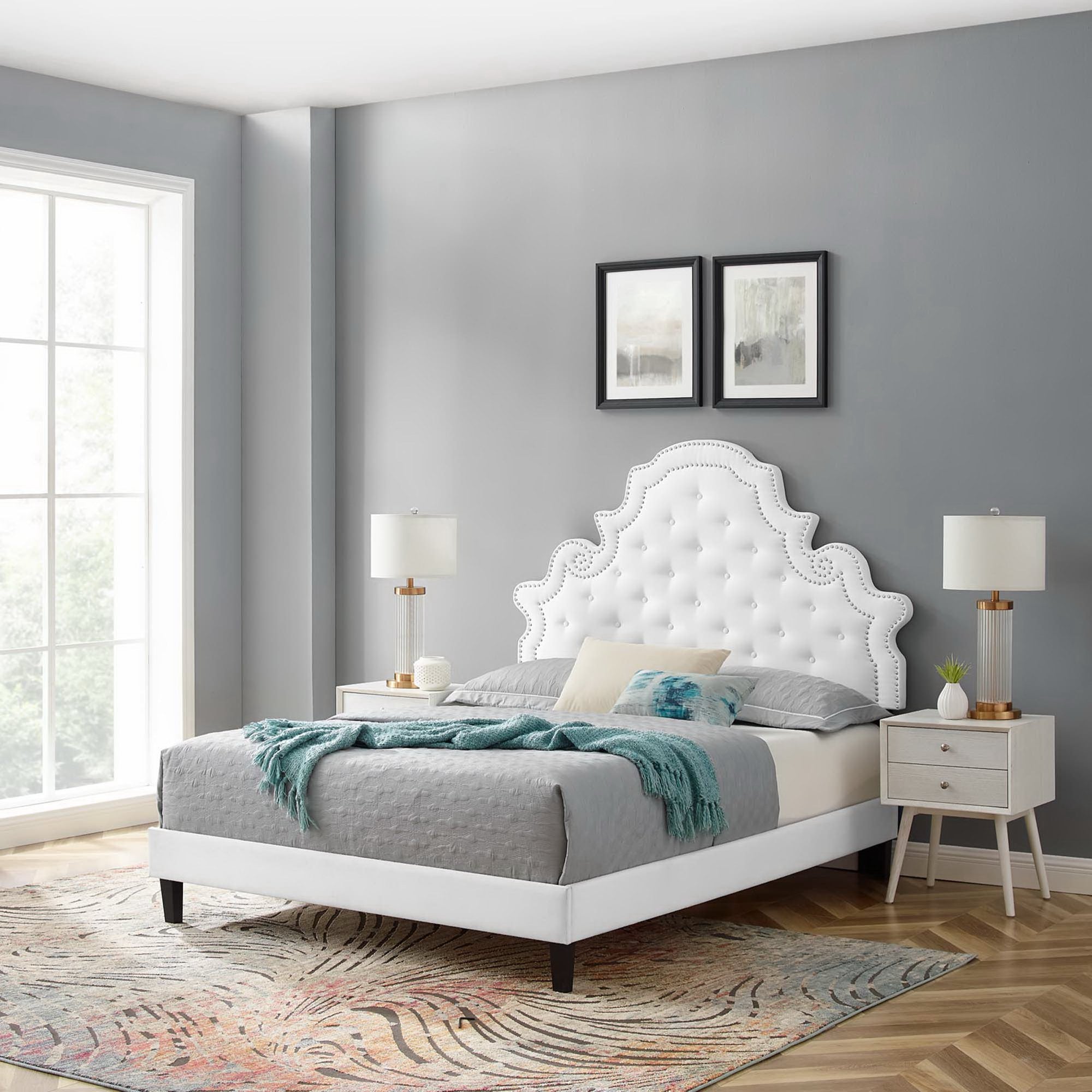 Modway Gwyneth Tufted Performance Velvet Twin Platform Bed