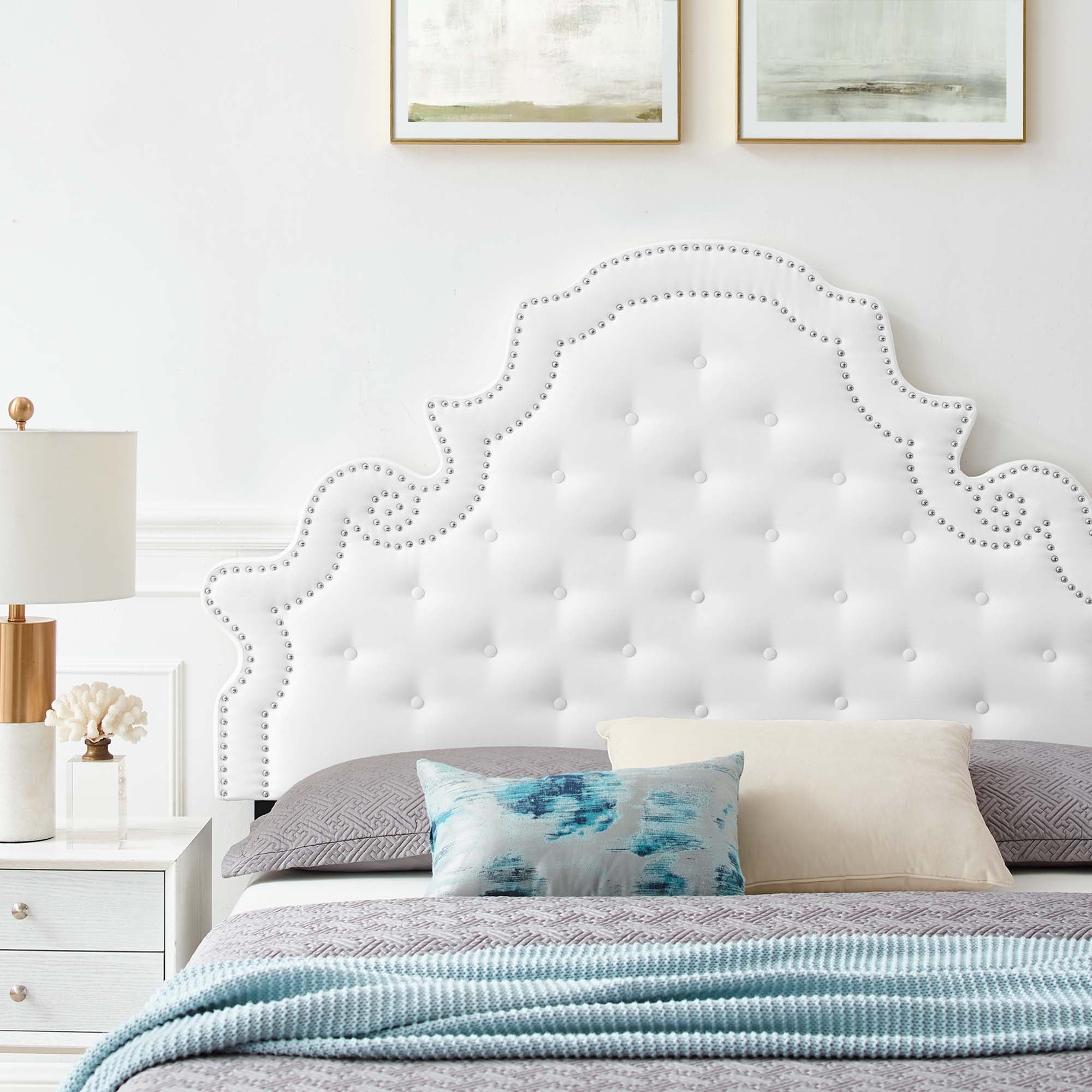 Modway Gwyneth Tufted Performance Velvet Full Platform Bed