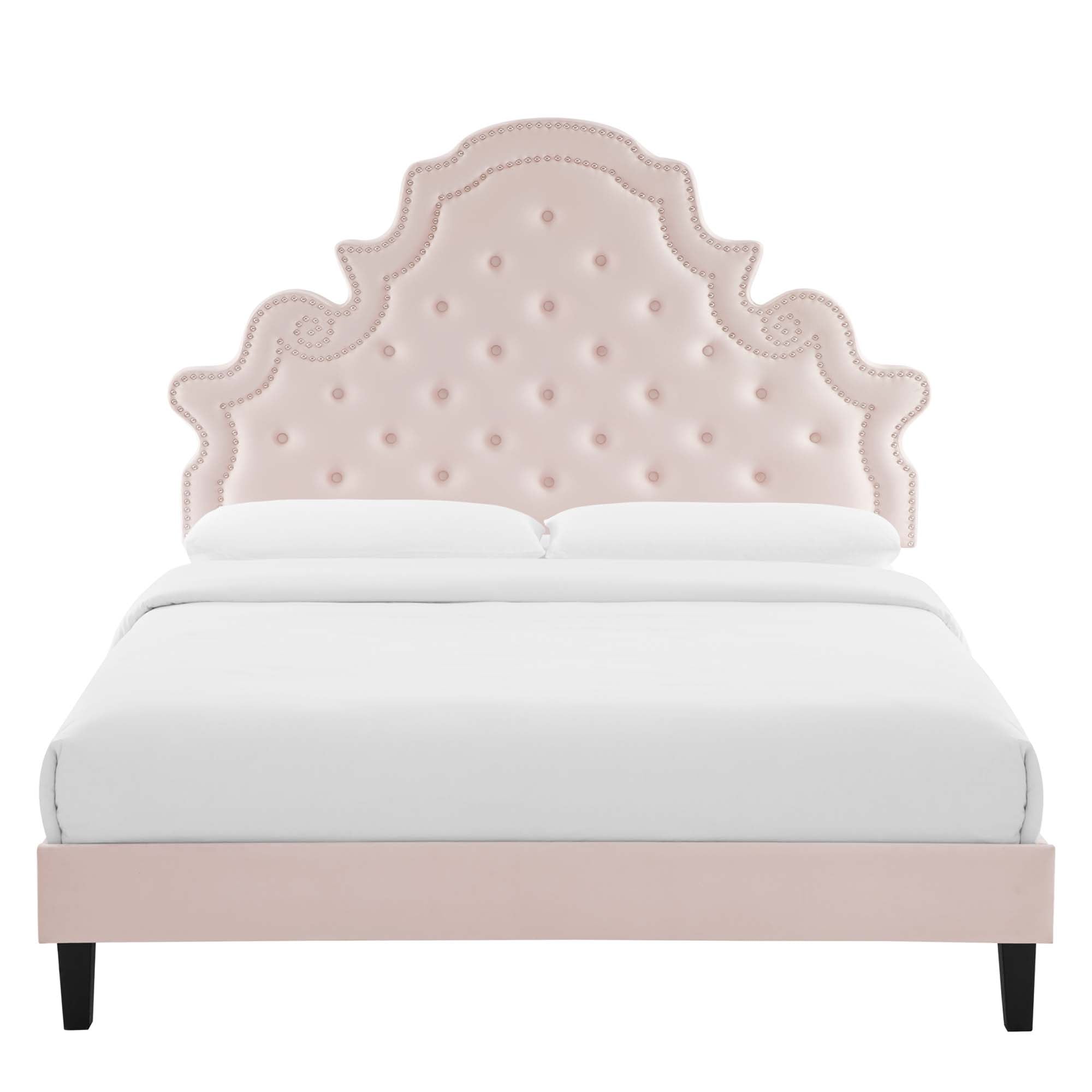 Modway Gwyneth Tufted Performance Velvet Full Platform Bed