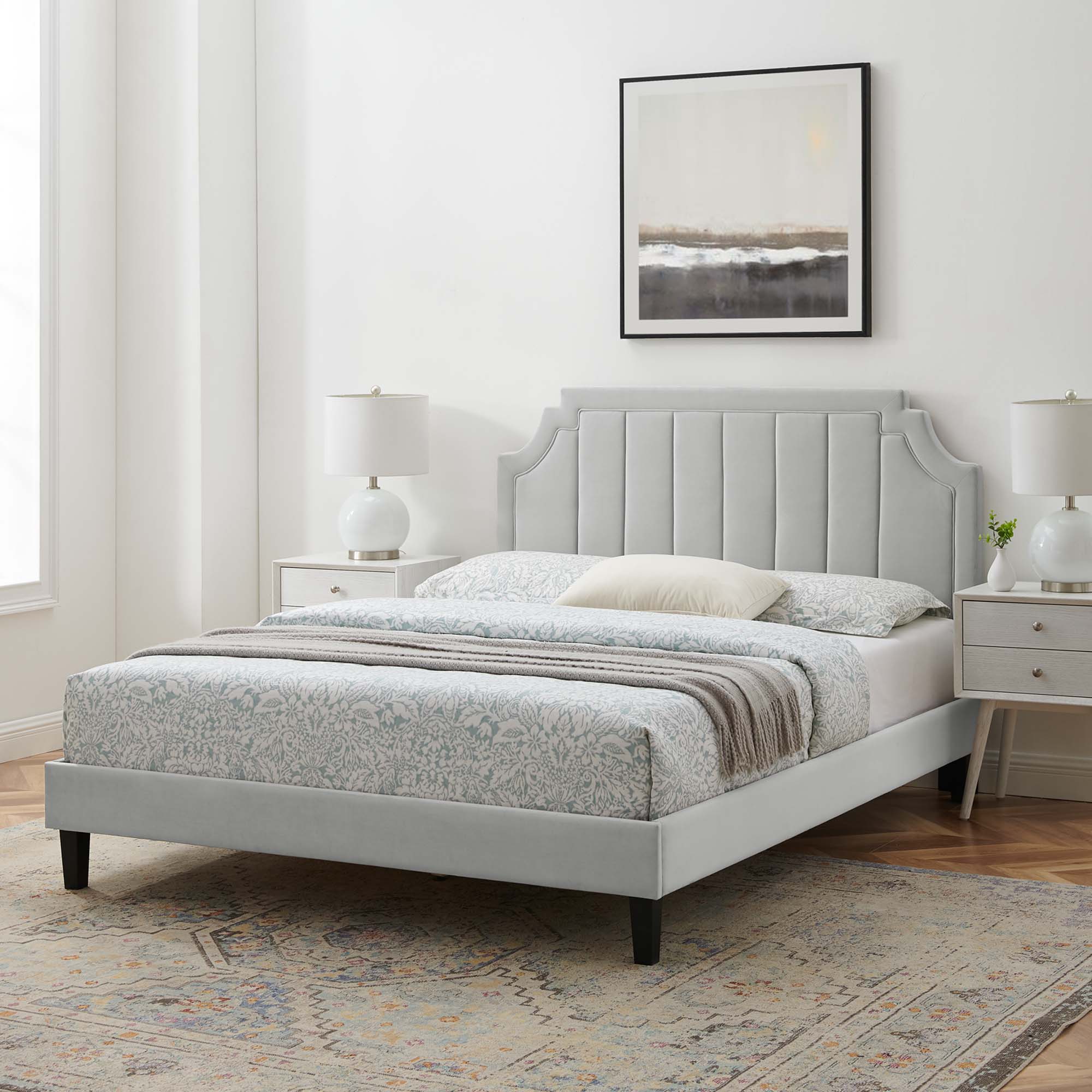 Modway Sienna Performance Velvet Twin Platform Bed