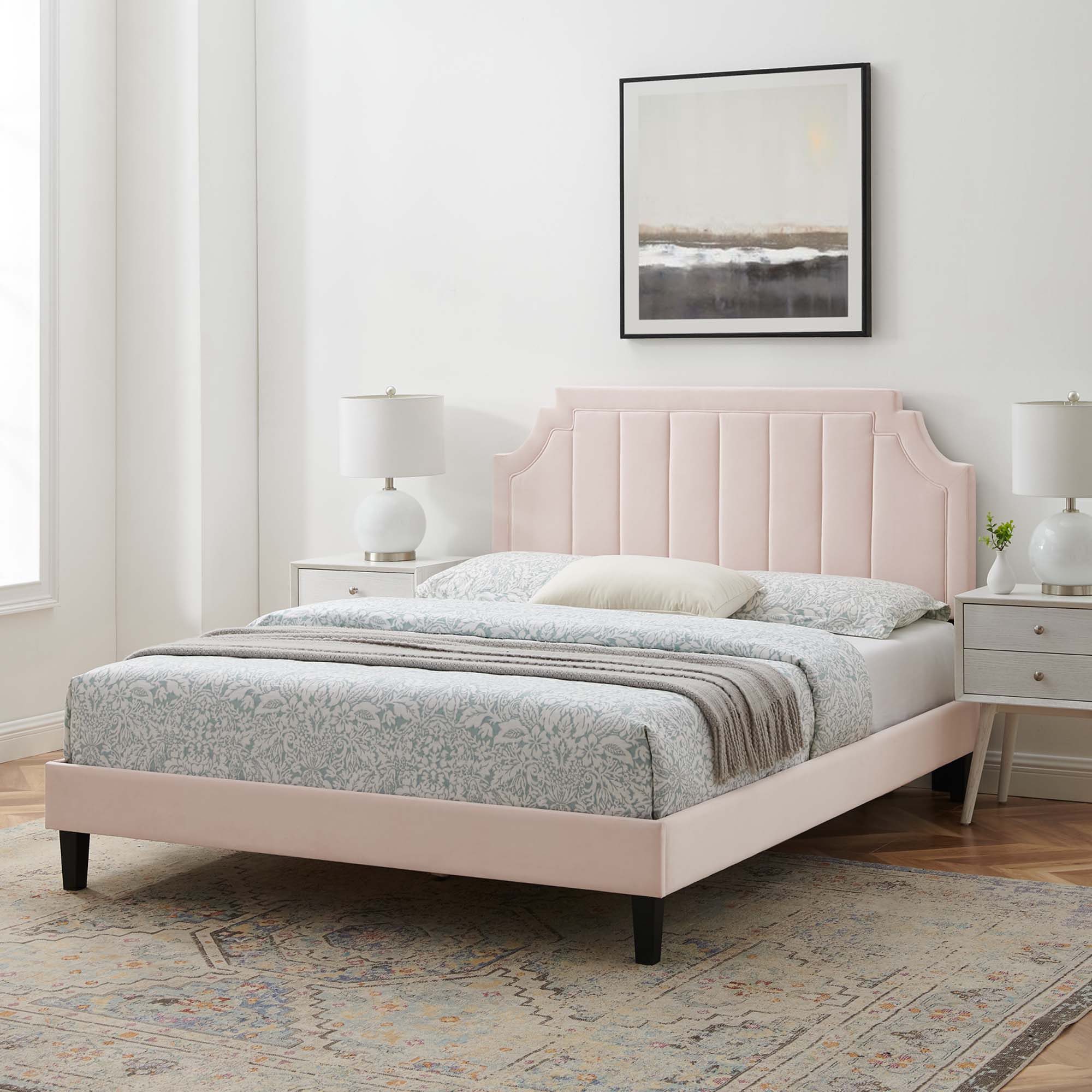 Modway Sienna Performance Velvet Twin Platform Bed