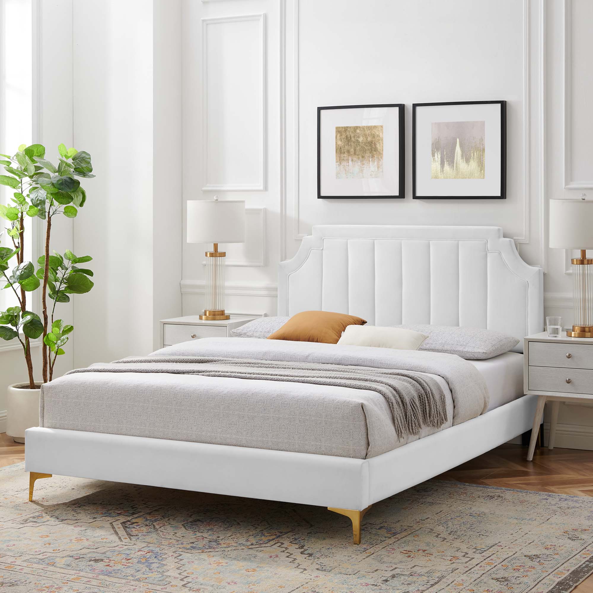 Modway Sienna Performance Velvet Full Platform Bed