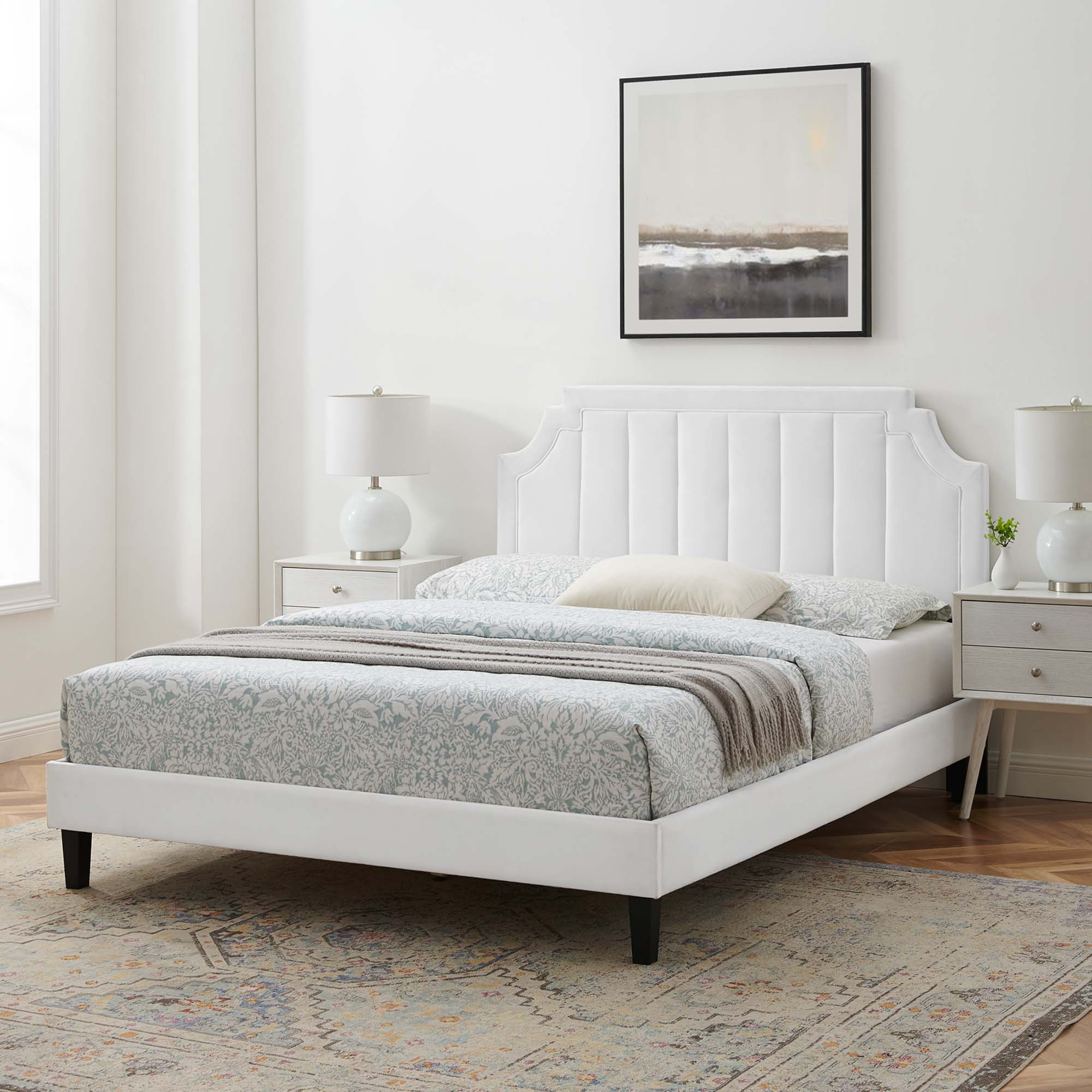 Modway Sienna Performance Velvet Full Platform Bed