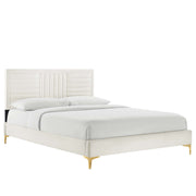 Modway Sofia Channel Tufted Performance Velvet Queen Platform Bed