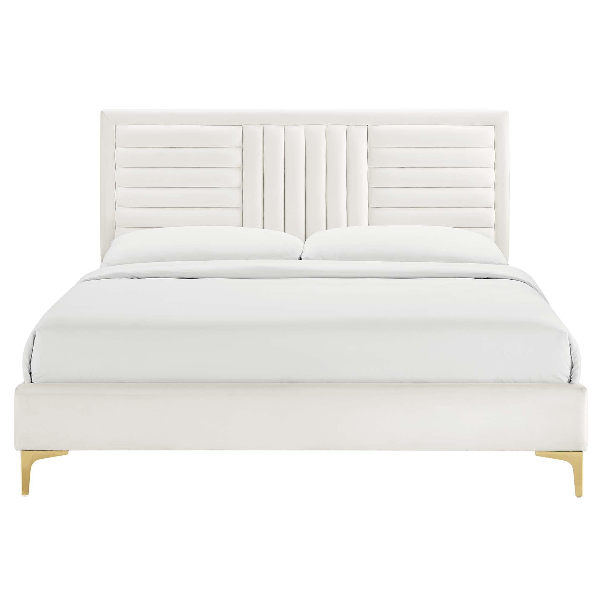 Modway Sofia Channel Tufted Performance Velvet Queen Platform Bed
