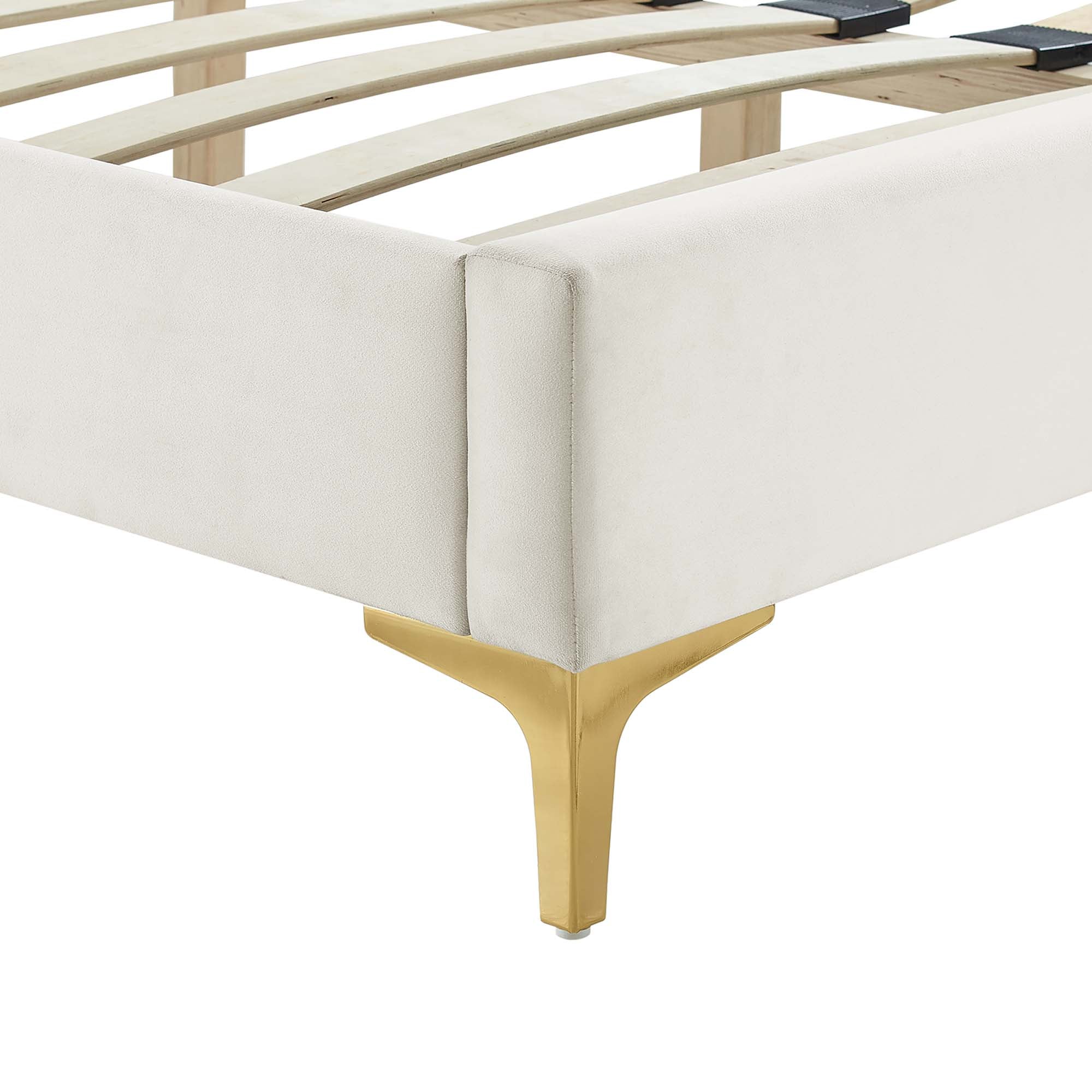Modway Sofia Channel Tufted Performance Velvet Queen Platform Bed