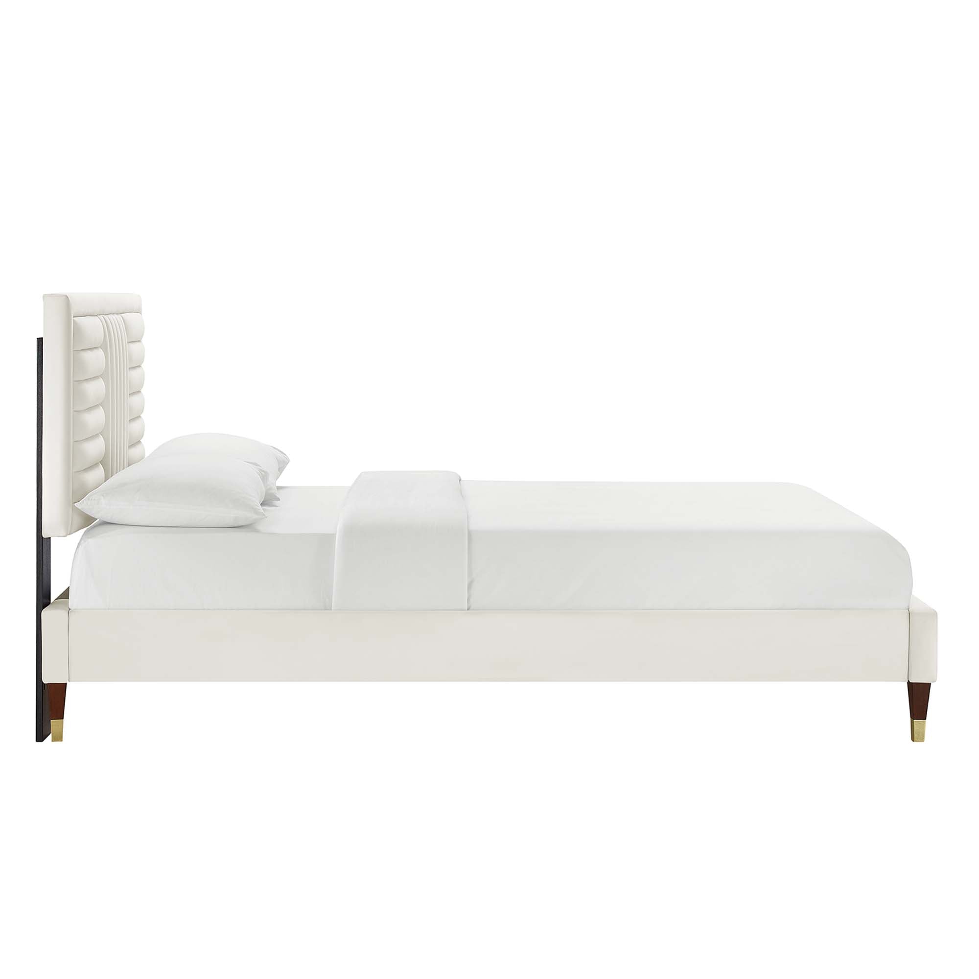 Modway Sofia Channel Tufted Performance Velvet King Platform Bed