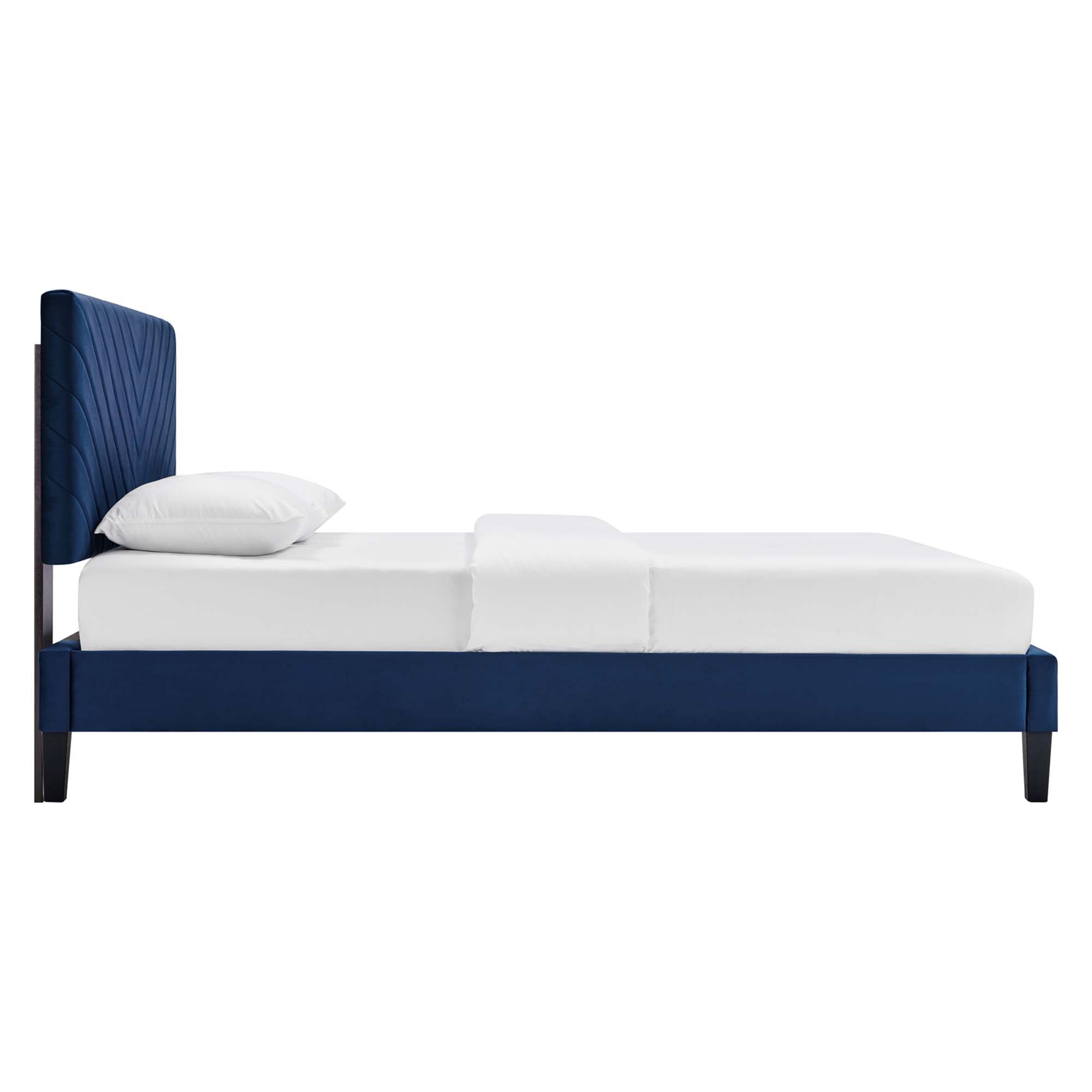 Modway Roxanne Performance Velvet Full Platform Bed