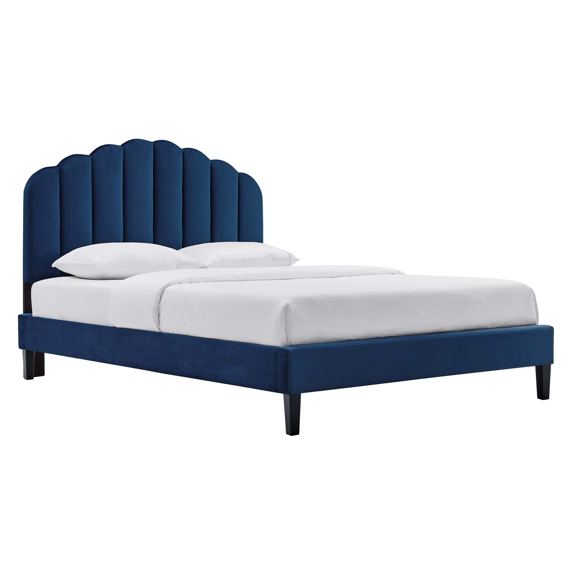 Modway Daisy Performance Velvet Full Platform Bed
