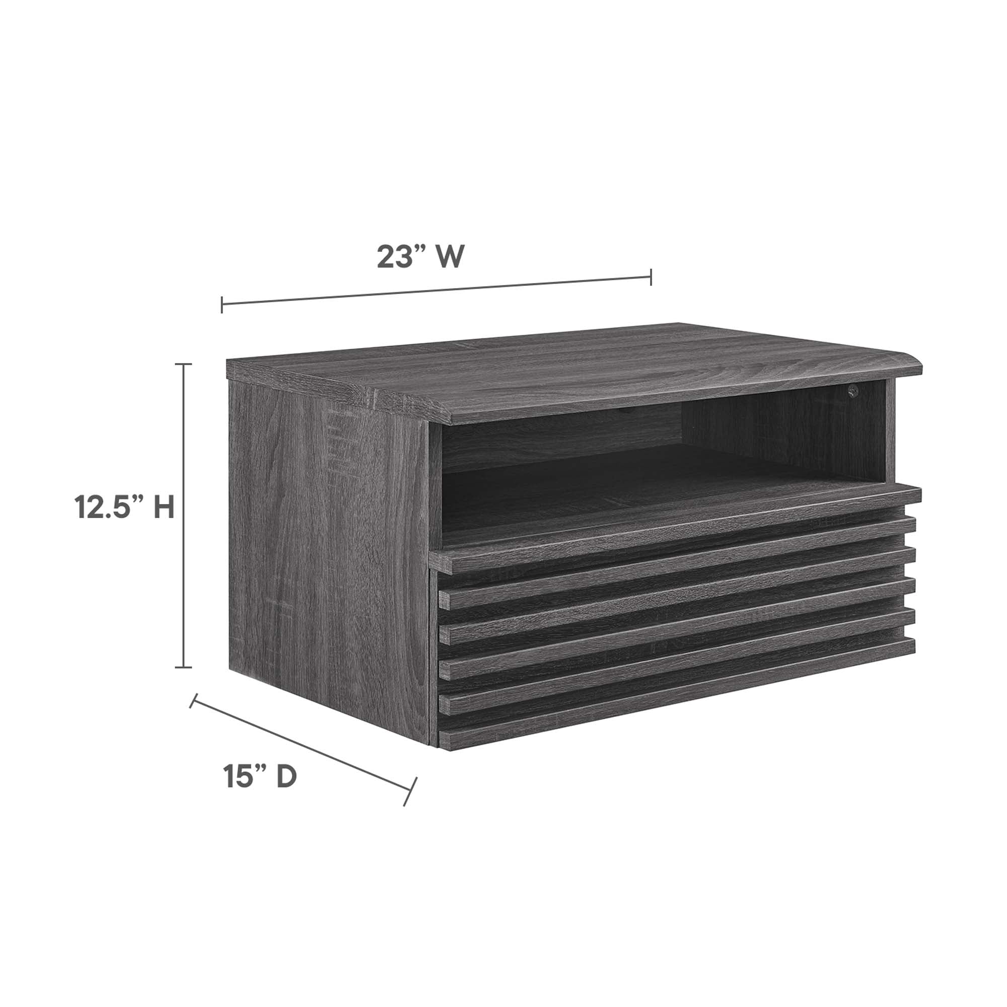 Modway Render Wall-Mount Nightstand