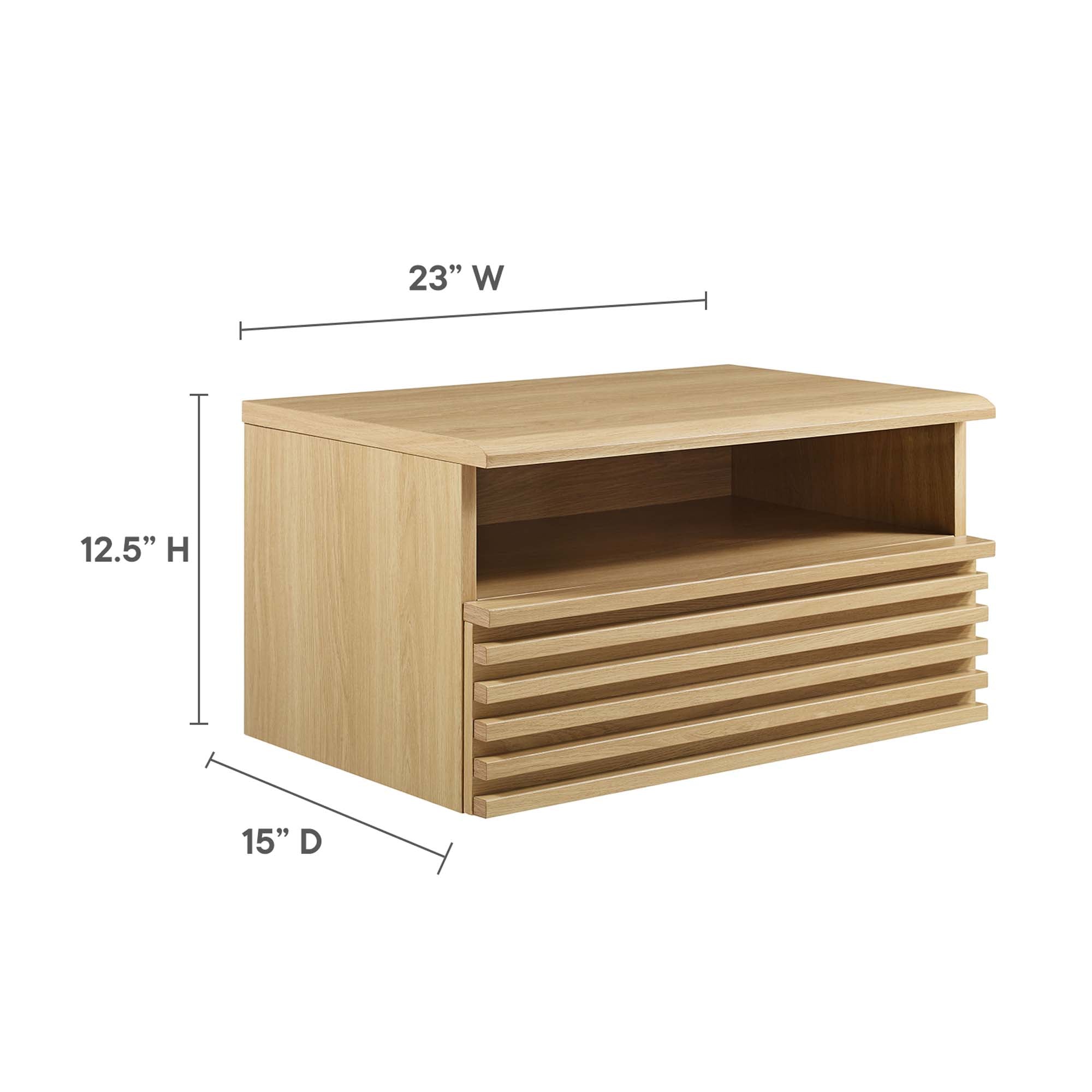 Modway Render Wall-Mount Nightstand