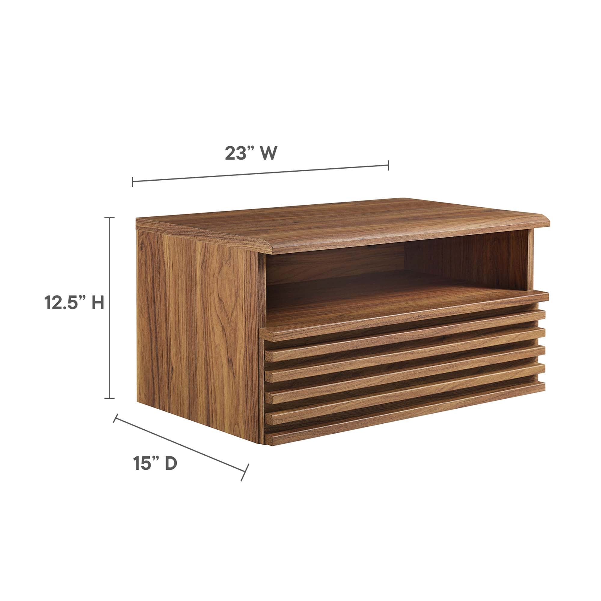 Modway Render Wall-Mount Nightstand