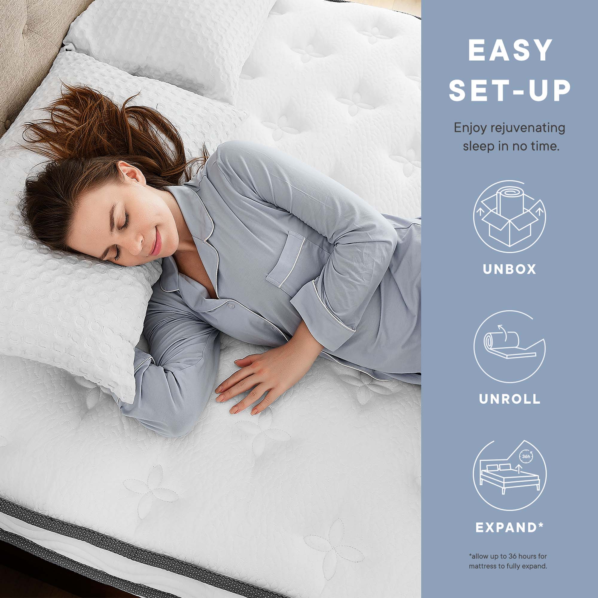 Modway Jenna 12" Innerspring and Foam Queen Mattress