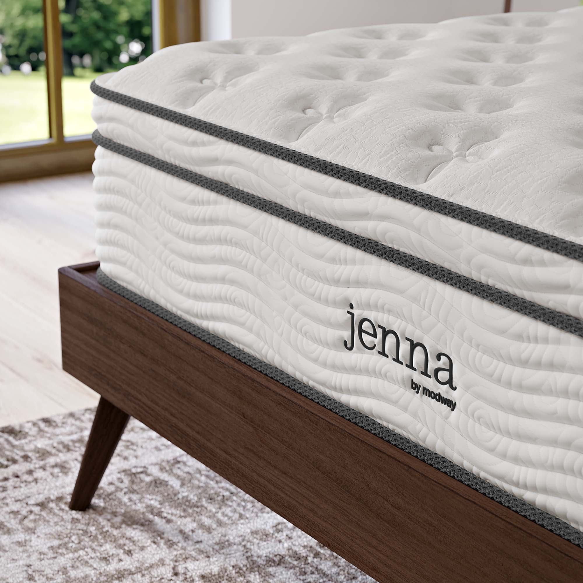 Modway Jenna 12" Innerspring and Foam Queen Mattress