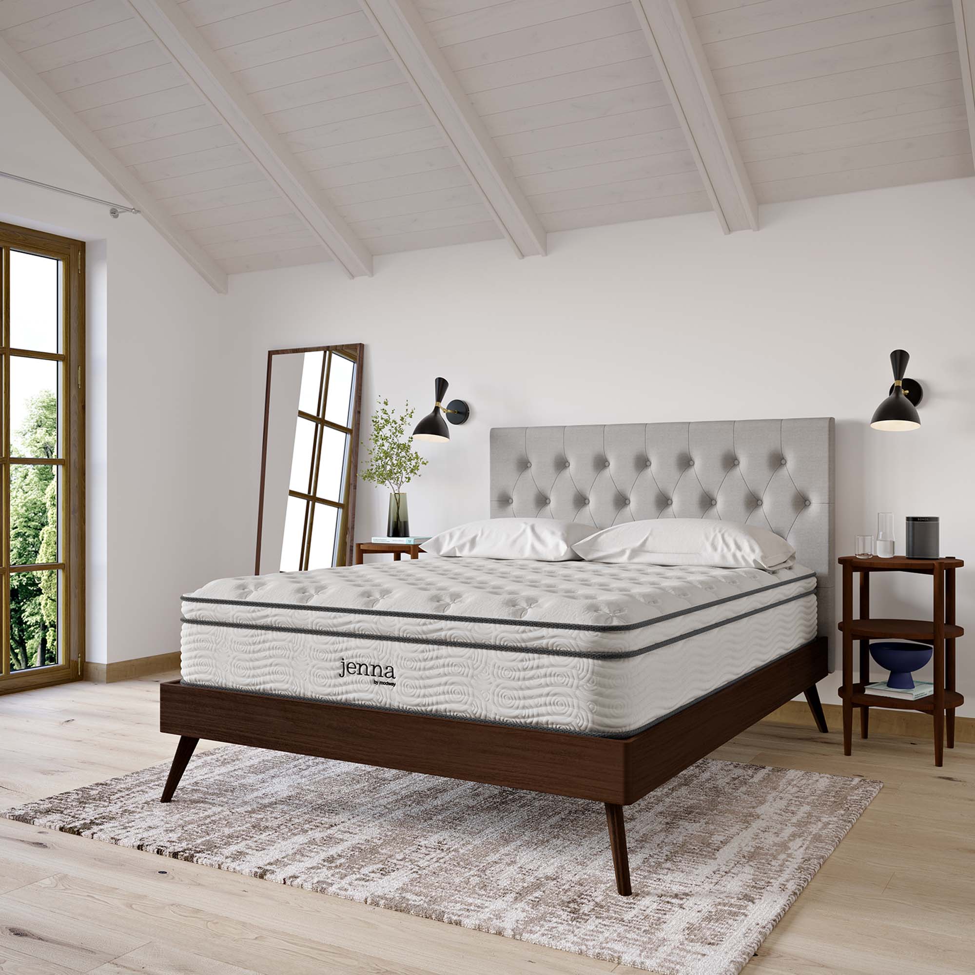 Modway Jenna 12" Innerspring and Foam Queen Mattress