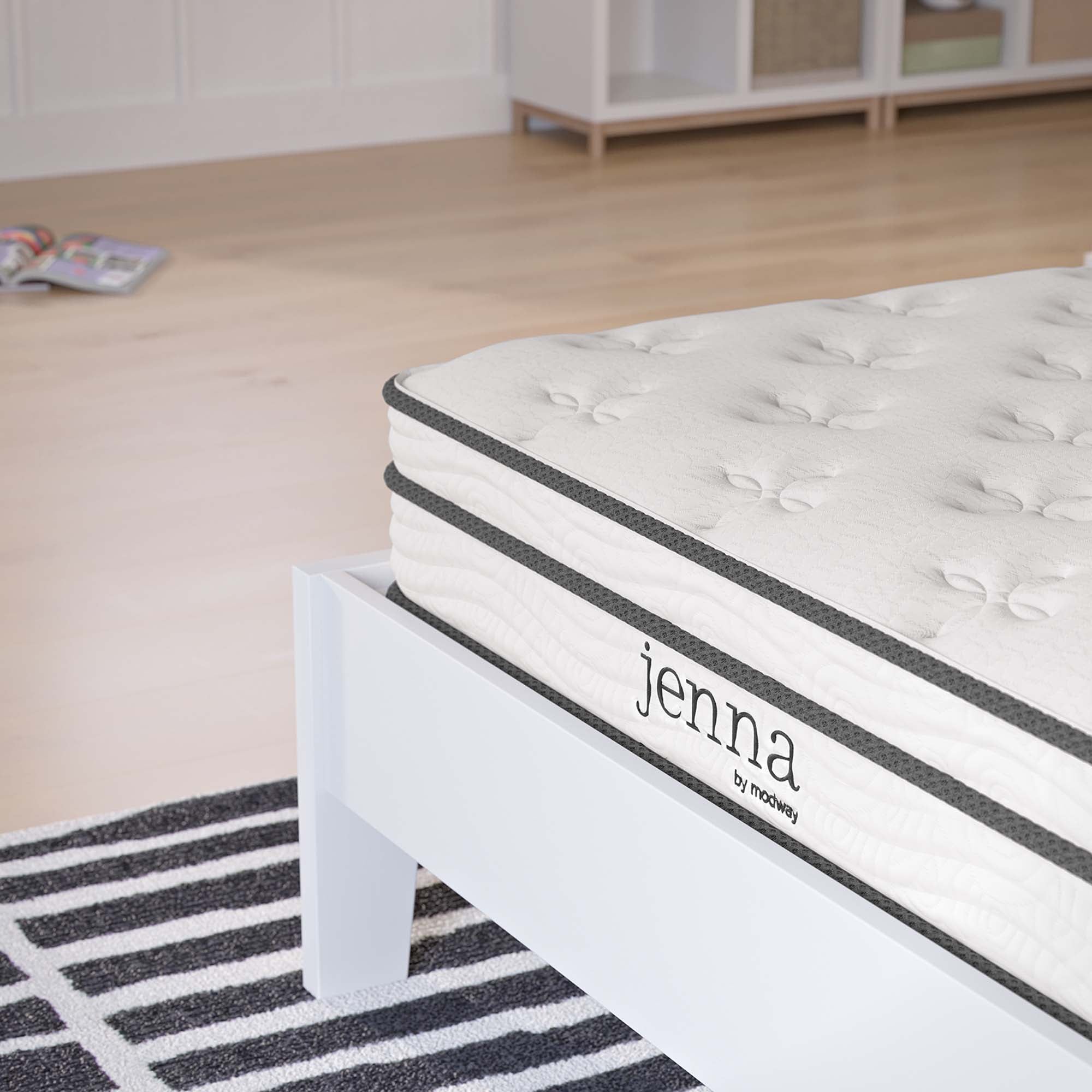 Modway Jenna 6" Innerspring and Foam Narrow Twin Mattress