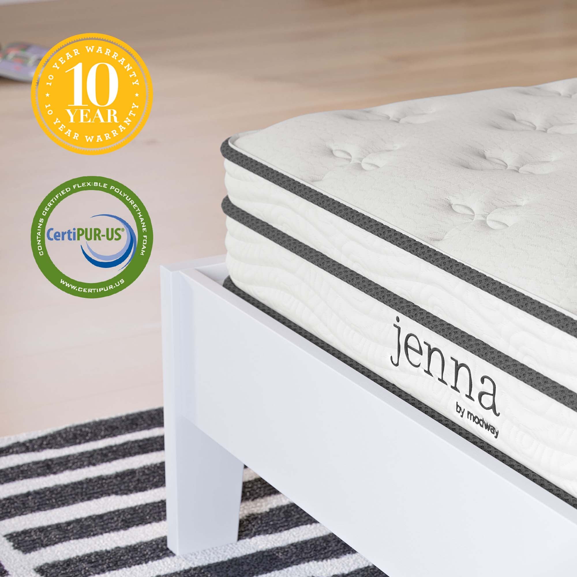Modway Jenna 6" Innerspring and Foam Twin Mattress