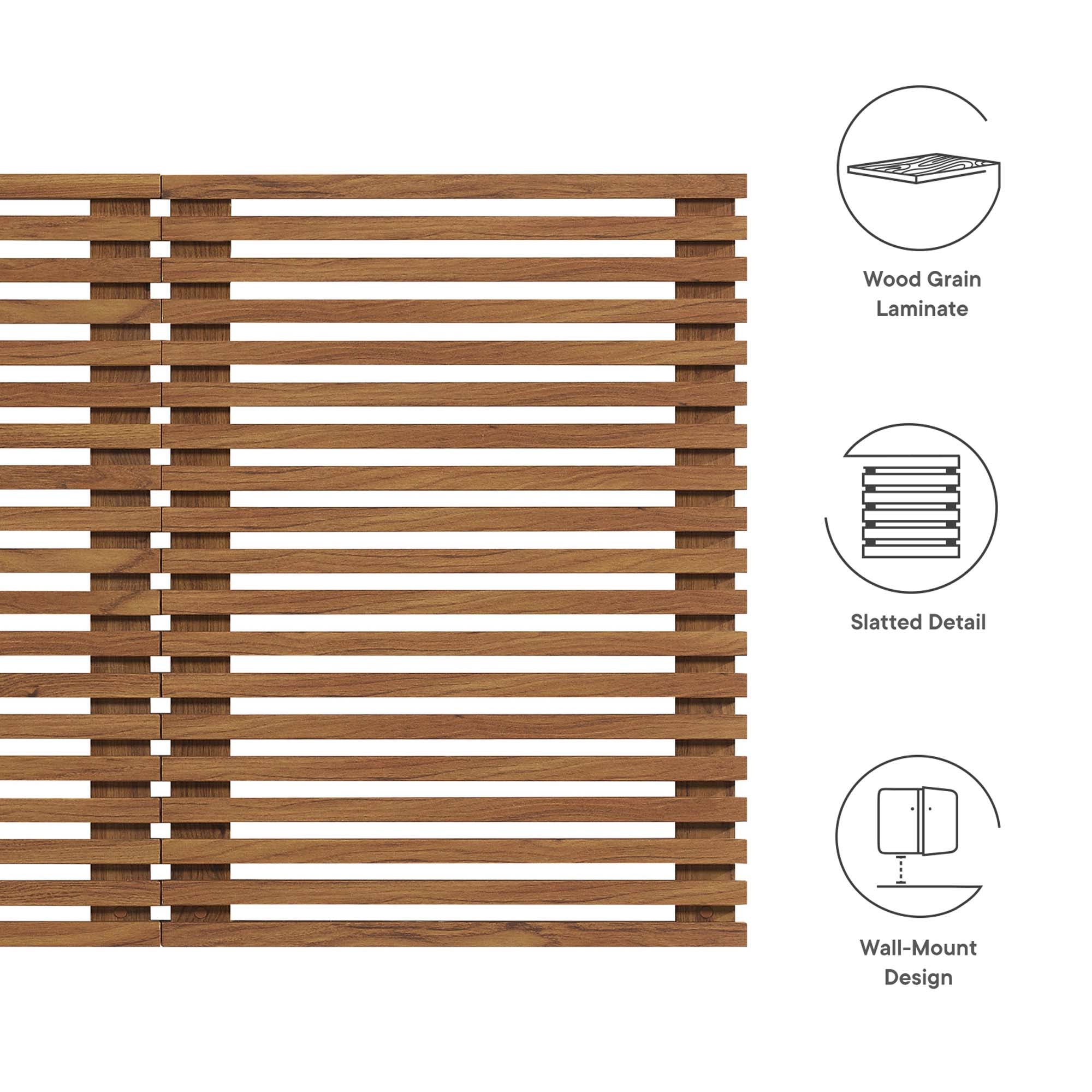 Modway Render Wall Mount Queen Headboard
