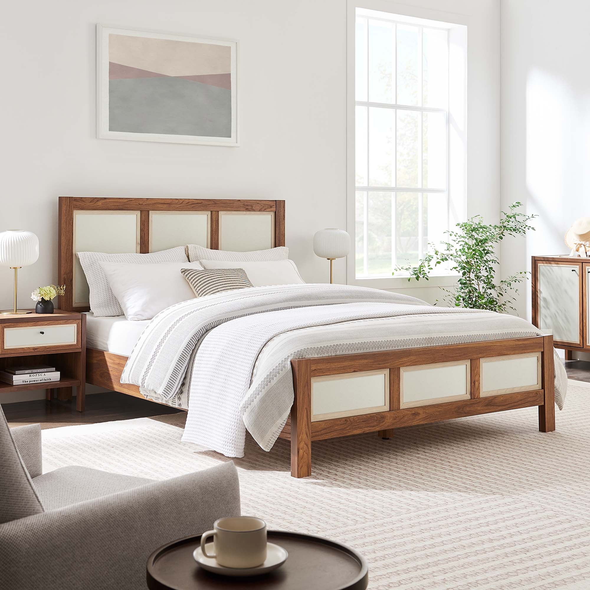 Modway Capri Wood Grain Queen Platform Bed