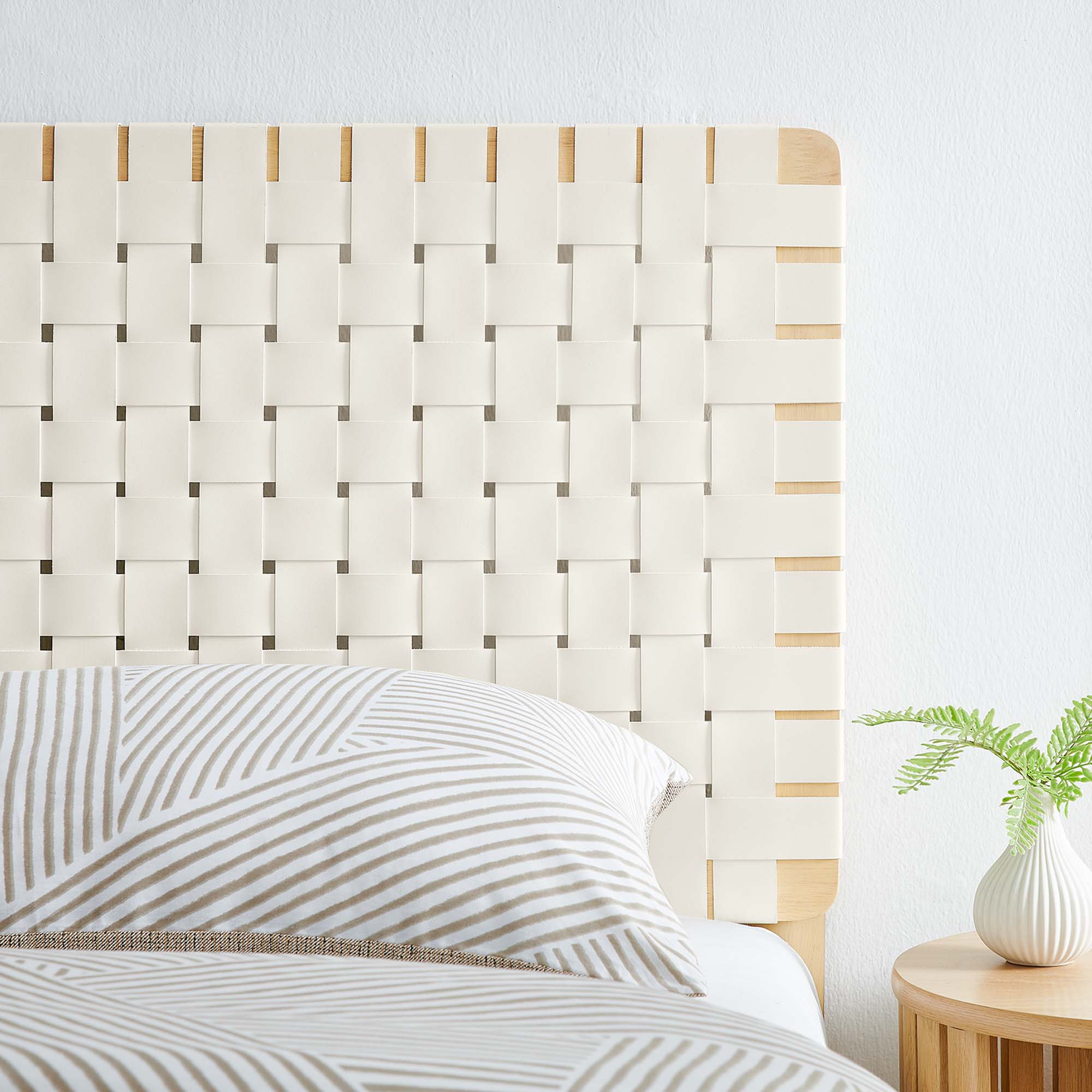 Modway Sparta Weave Vegan Leather Twin Headboard