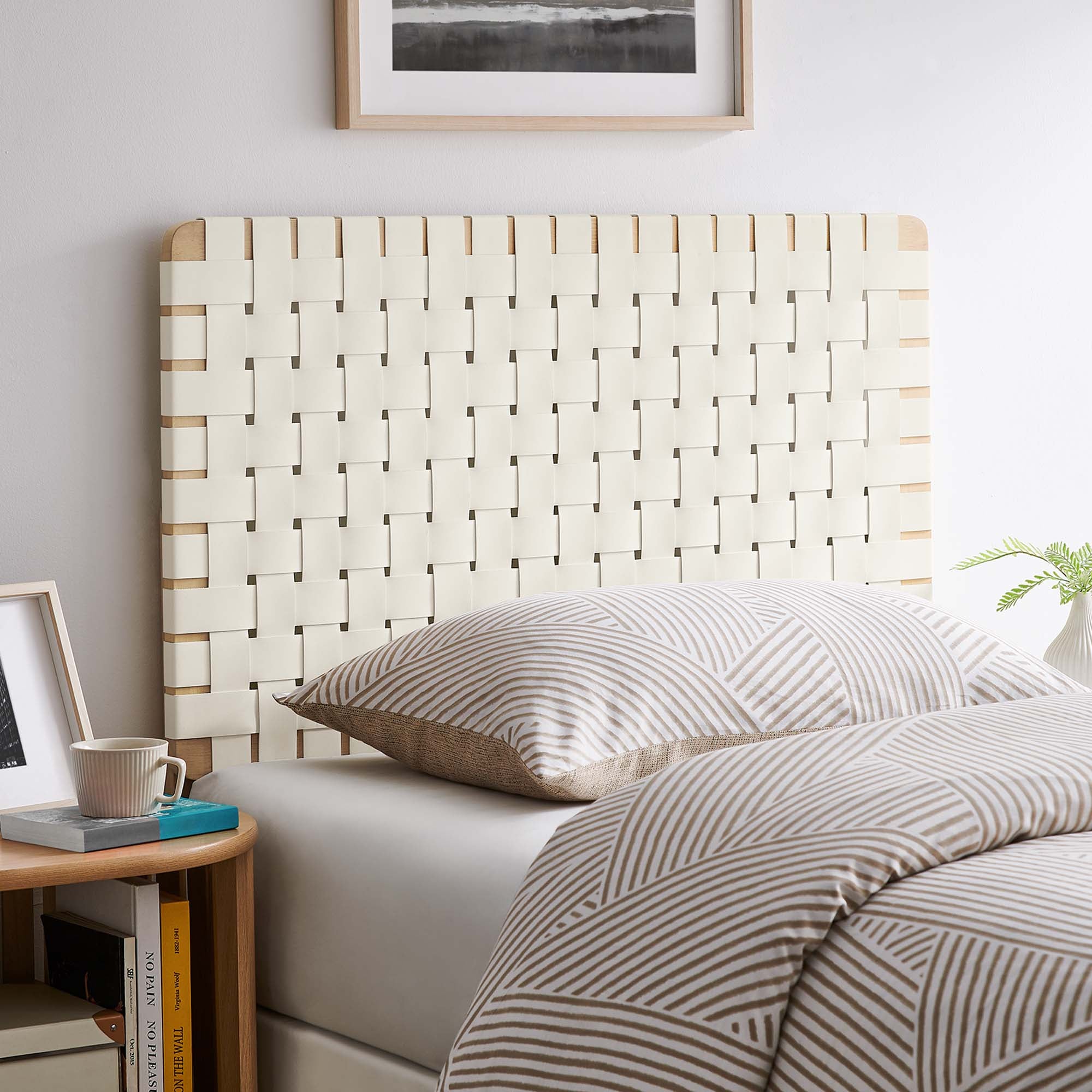 Modway Sparta Weave Vegan Leather Twin Headboard