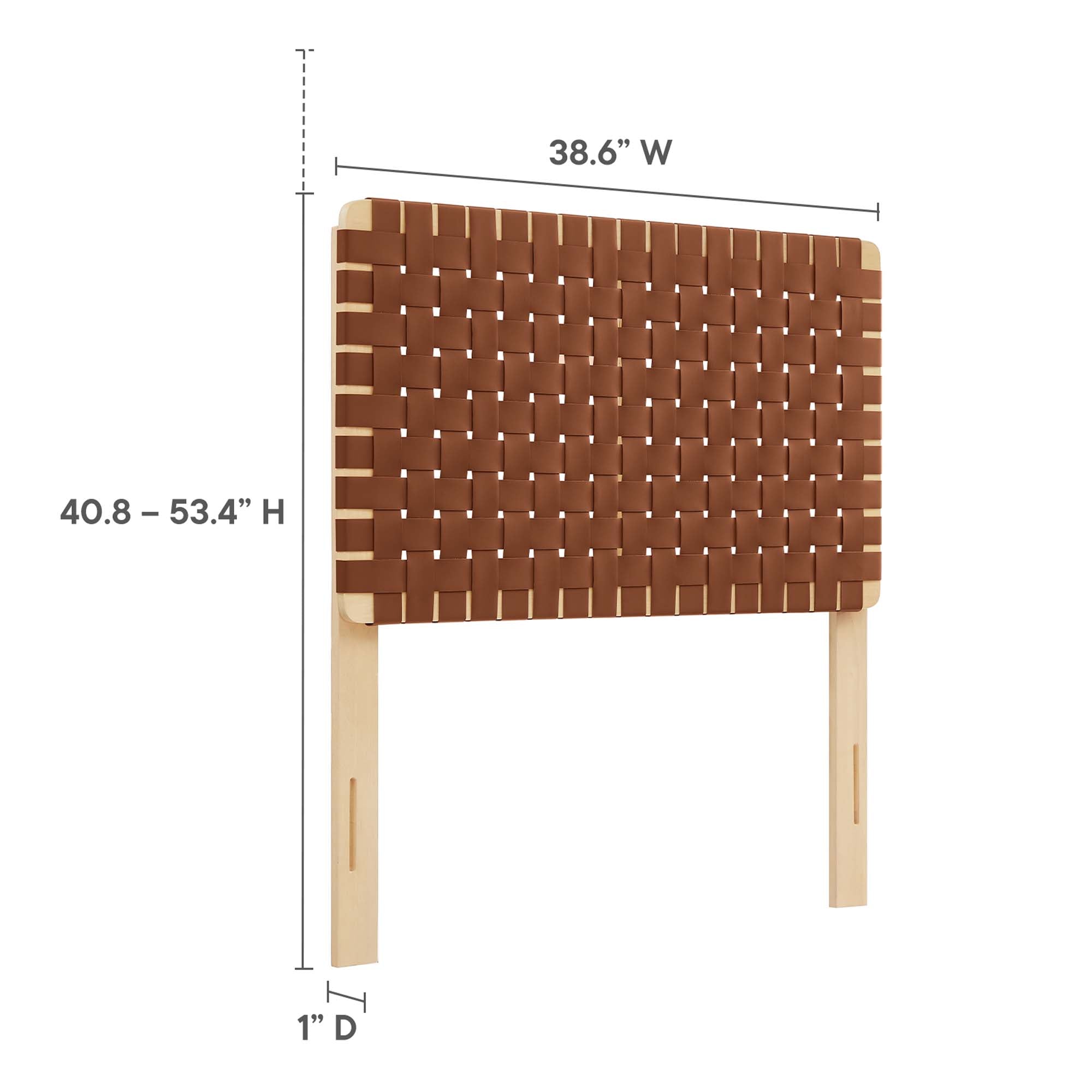 Modway Sparta Weave Vegan Leather Twin Headboard