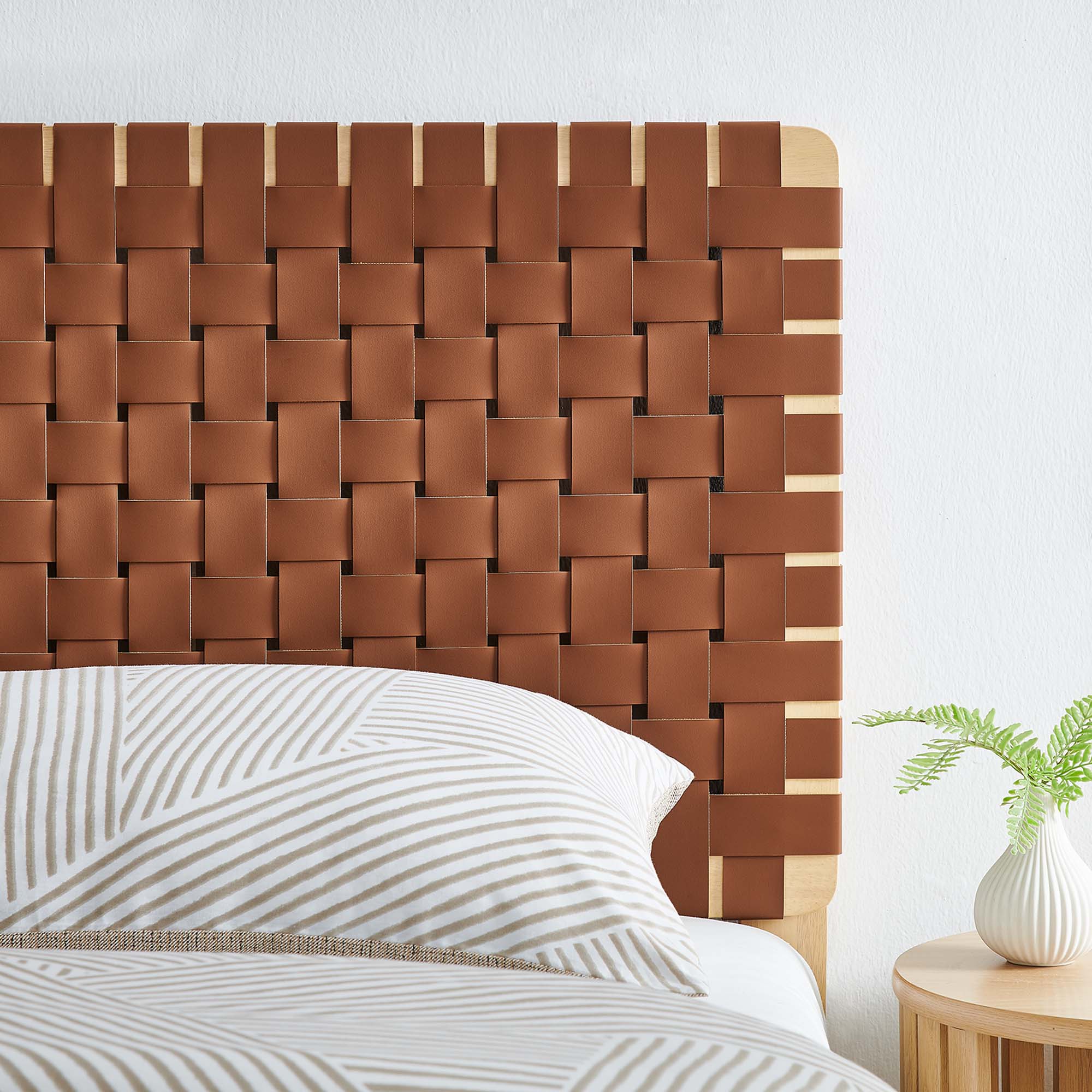 Modway Sparta Weave Vegan Leather Twin Headboard