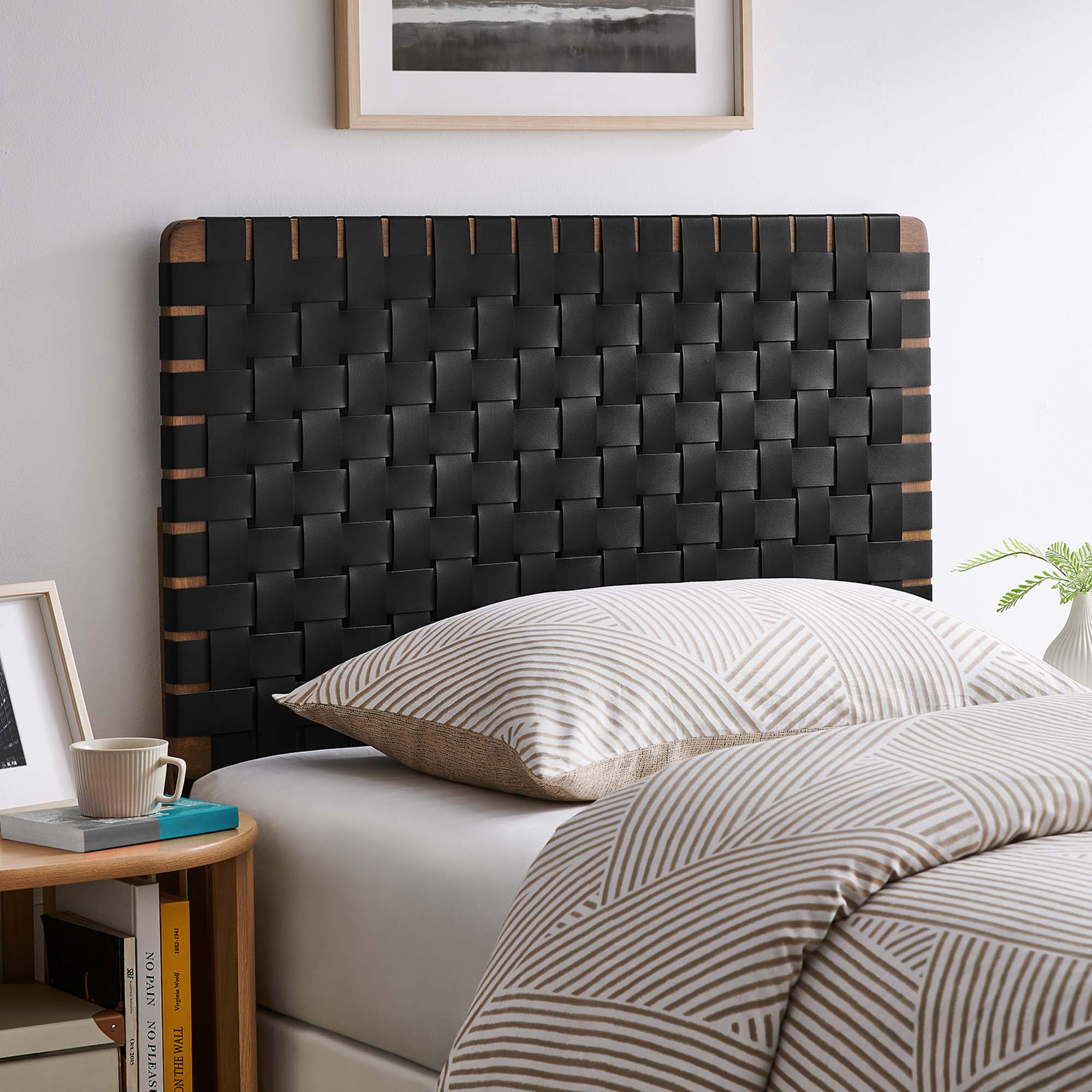 Modway Sparta Weave Vegan Leather Twin Headboard