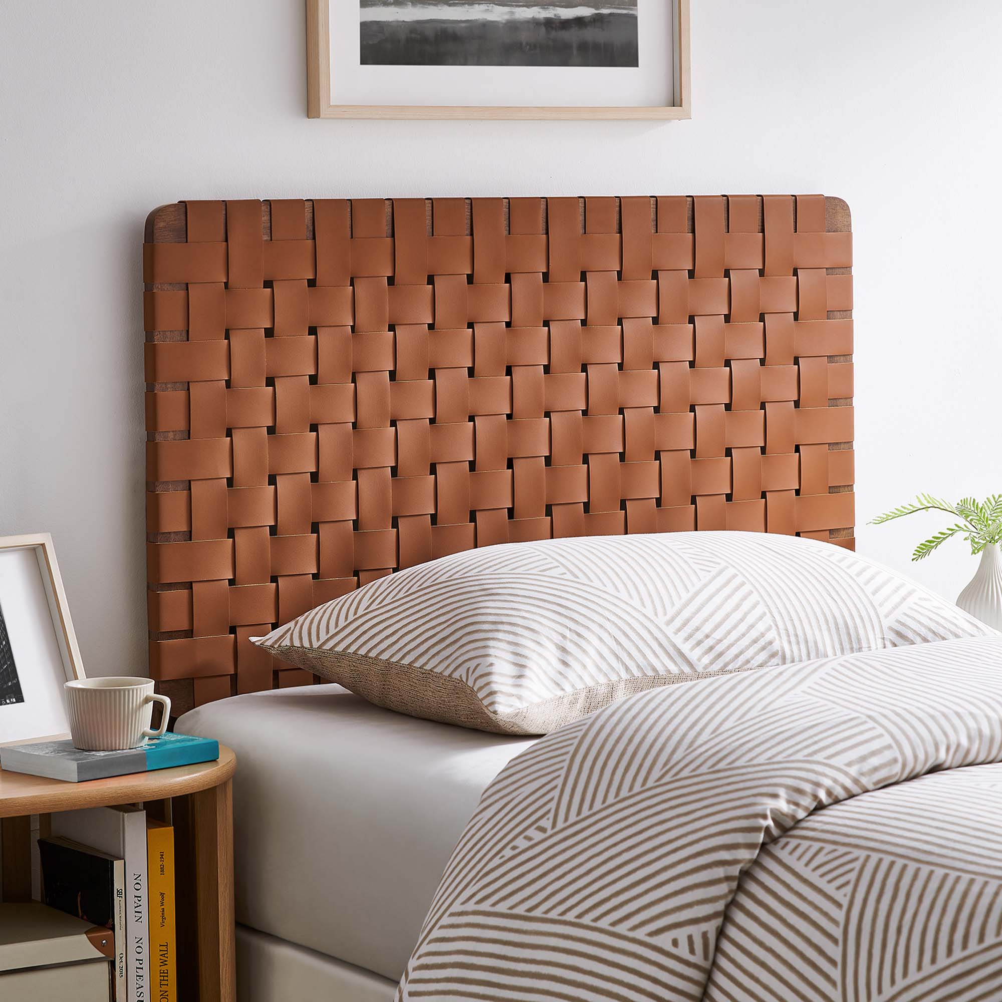 Modway Sparta Weave Vegan Leather Twin Headboard