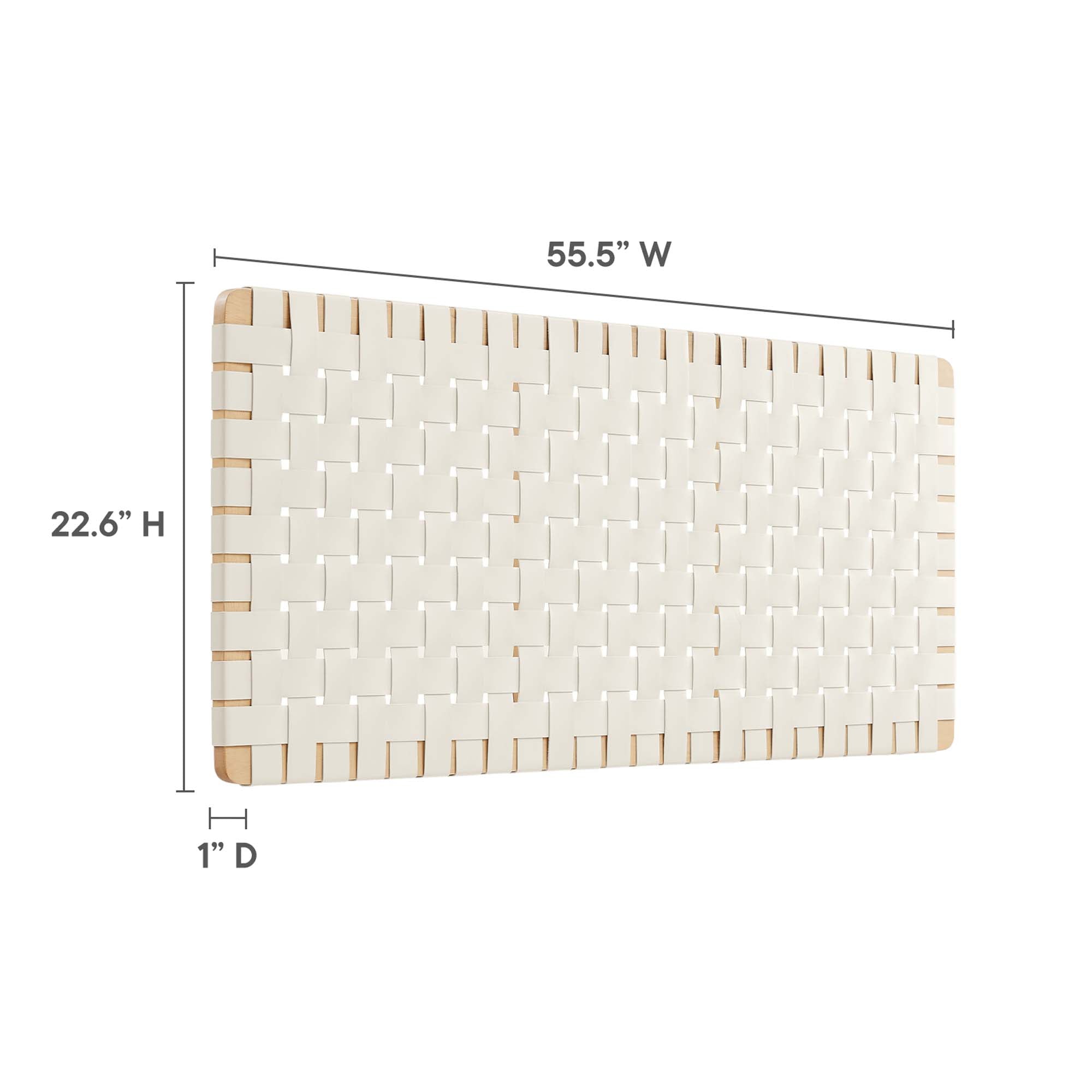 Modway Sparta Weave Vegan Leather Full Headboard
