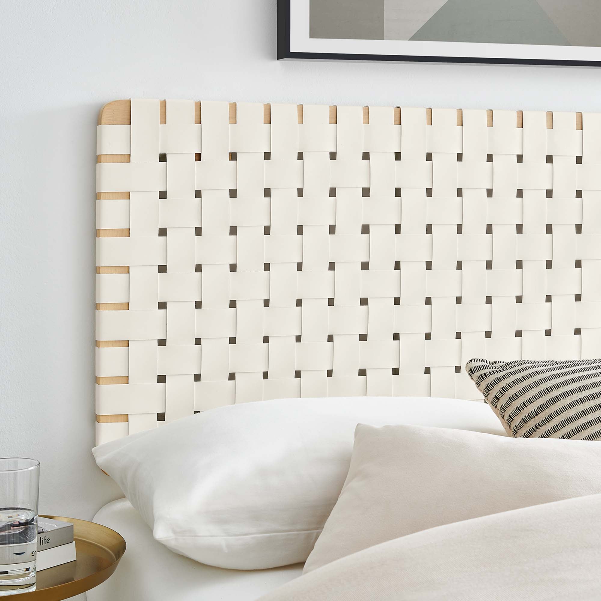 Modway Sparta Weave Vegan Leather Full Headboard