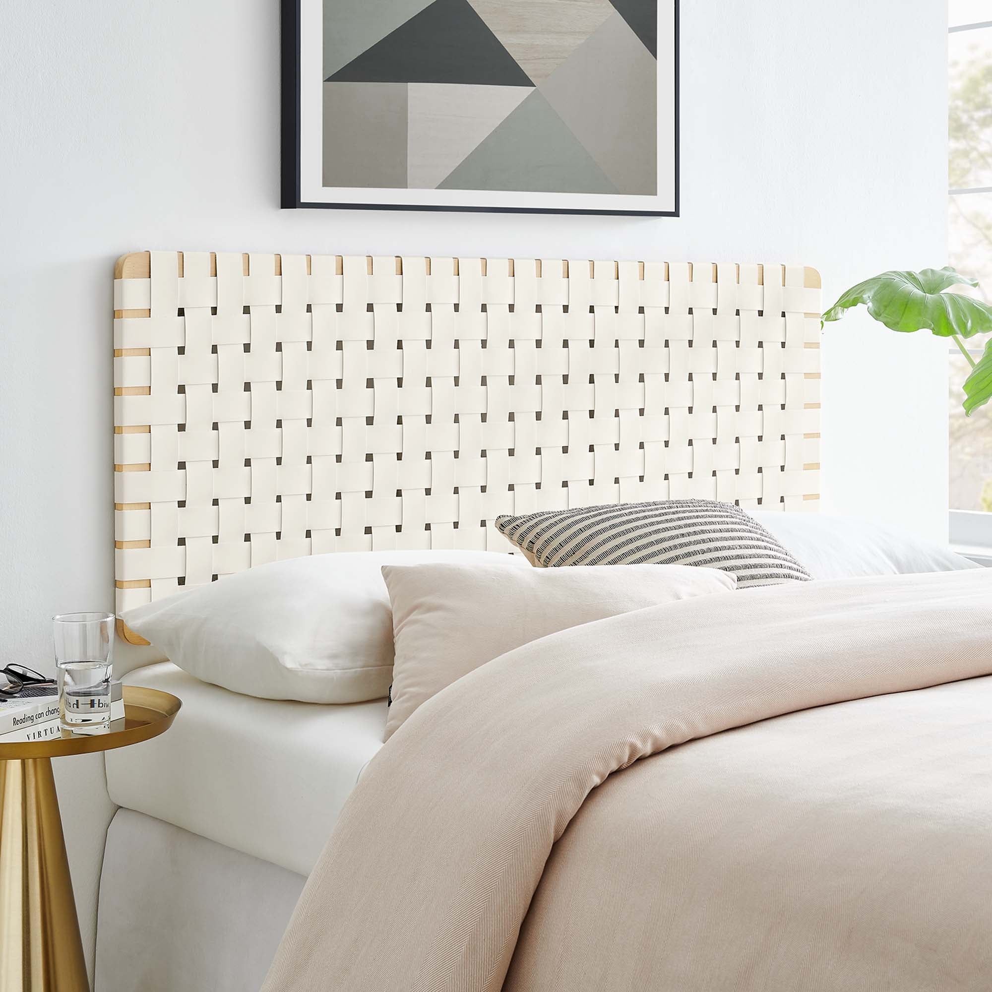 Modway Sparta Weave Vegan Leather Full Headboard