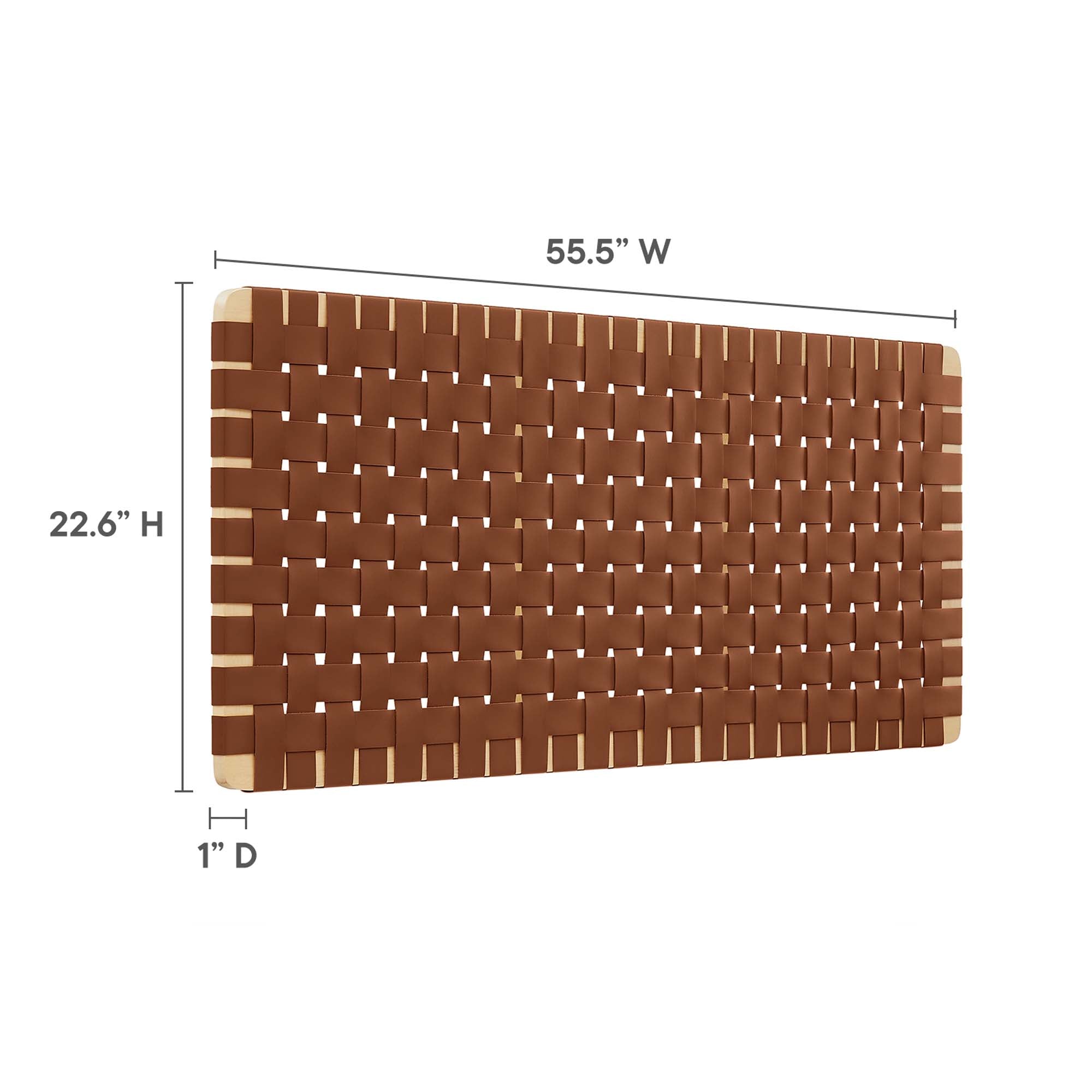 Modway Sparta Weave Vegan Leather Full Headboard
