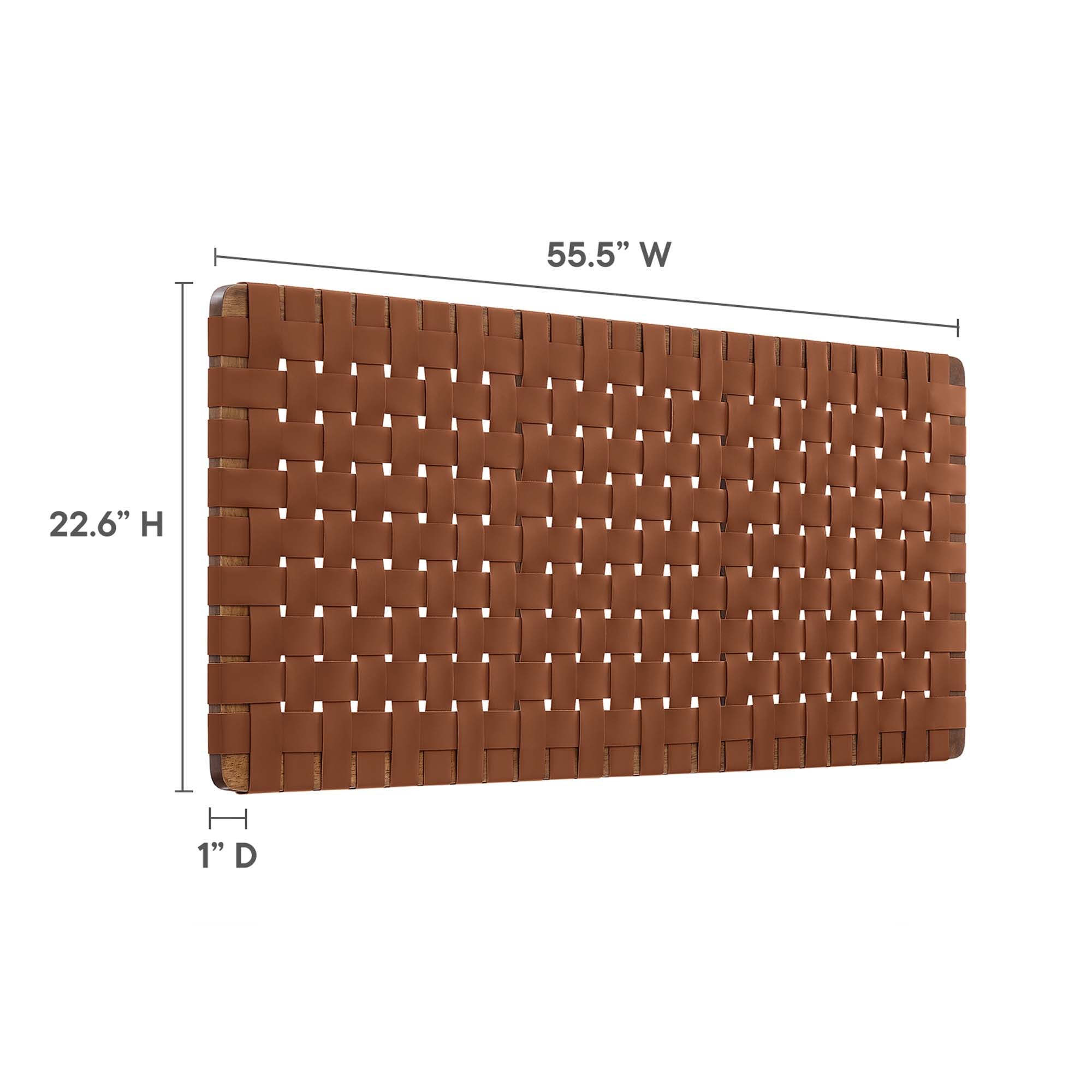 Modway Sparta Weave Vegan Leather Full Headboard