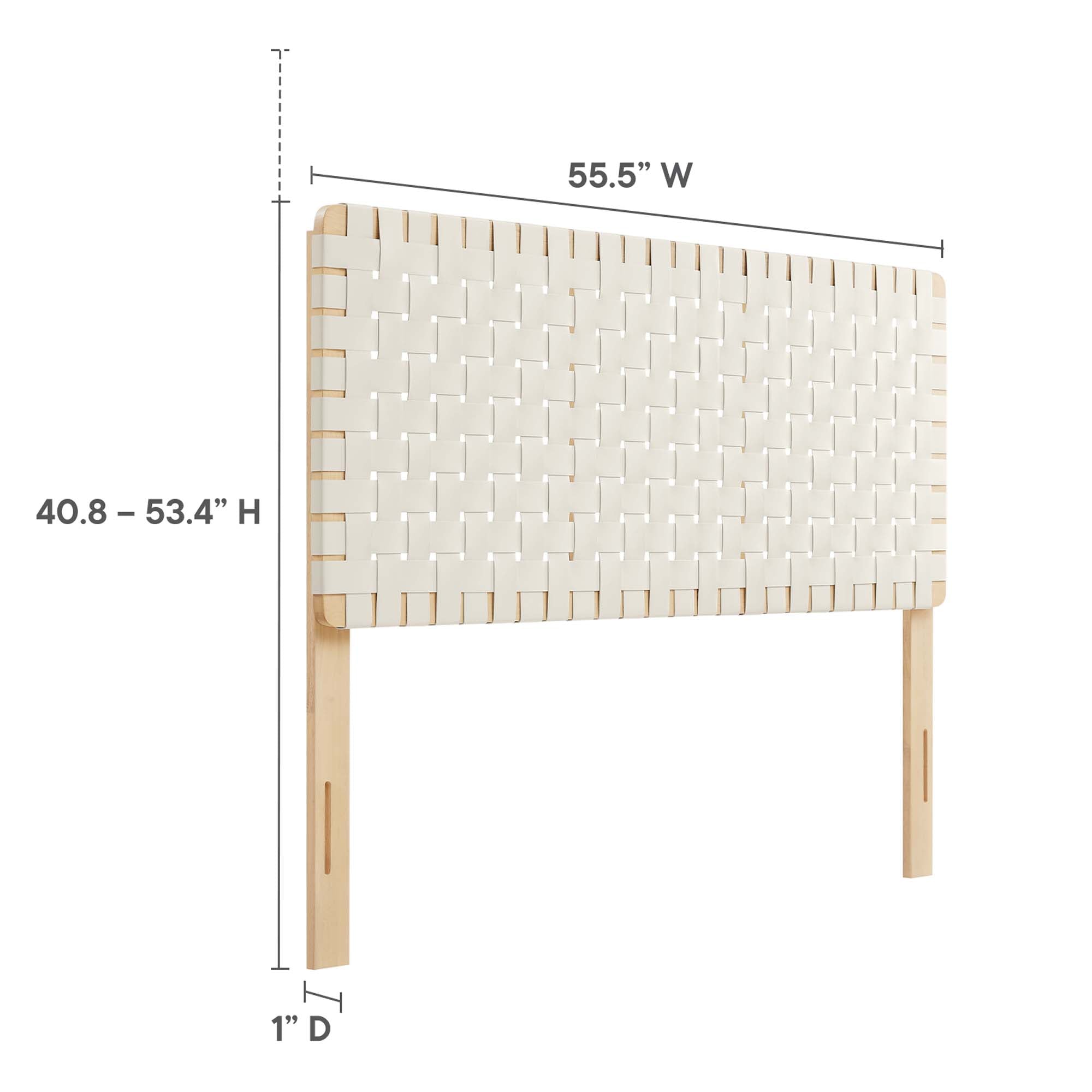 Modway Sparta Weave Vegan Leather Full Headboard