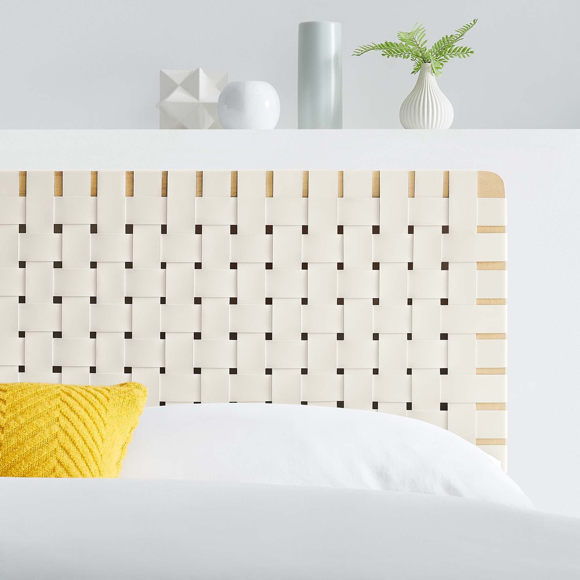 Modway Sparta Weave Vegan Leather Full Headboard